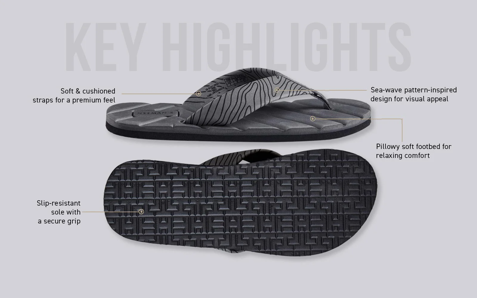 All Vibes Flips (Men) : Grey - Image 4