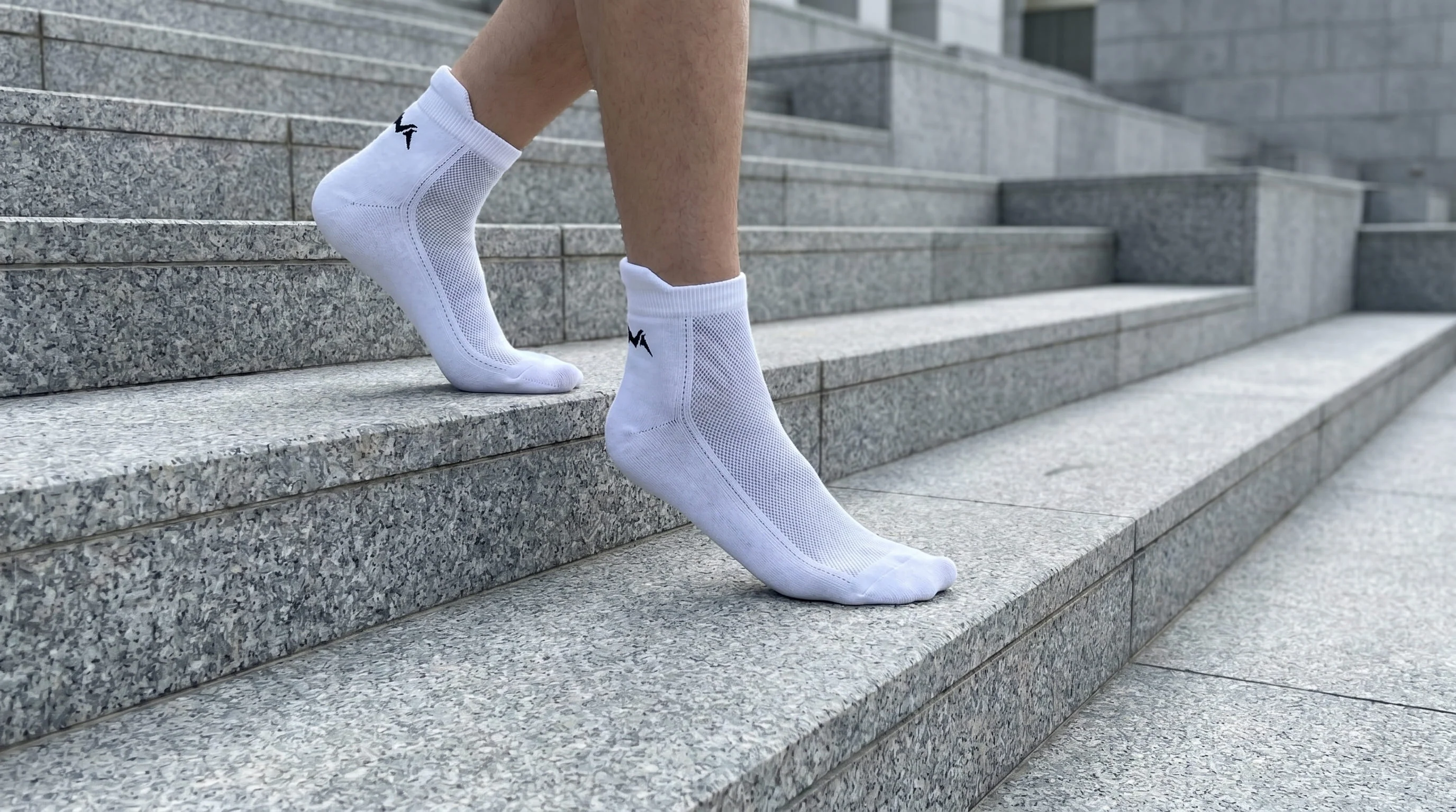 Ankle Length Comfort Socks : Black-Grey-White (Pack of 3) - Image 7