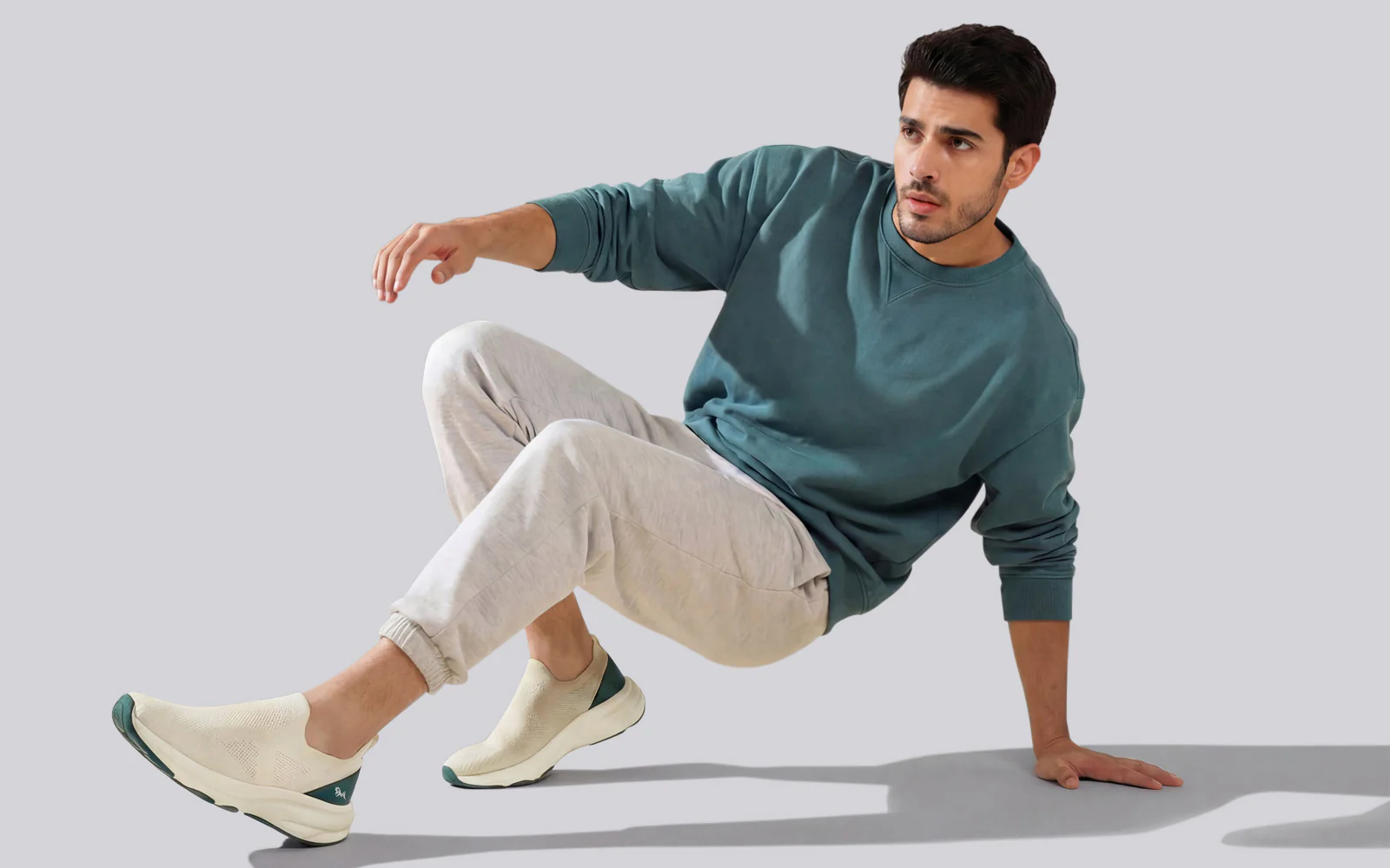 Begin Walk All Day For Men : Ivory Green - Image 6