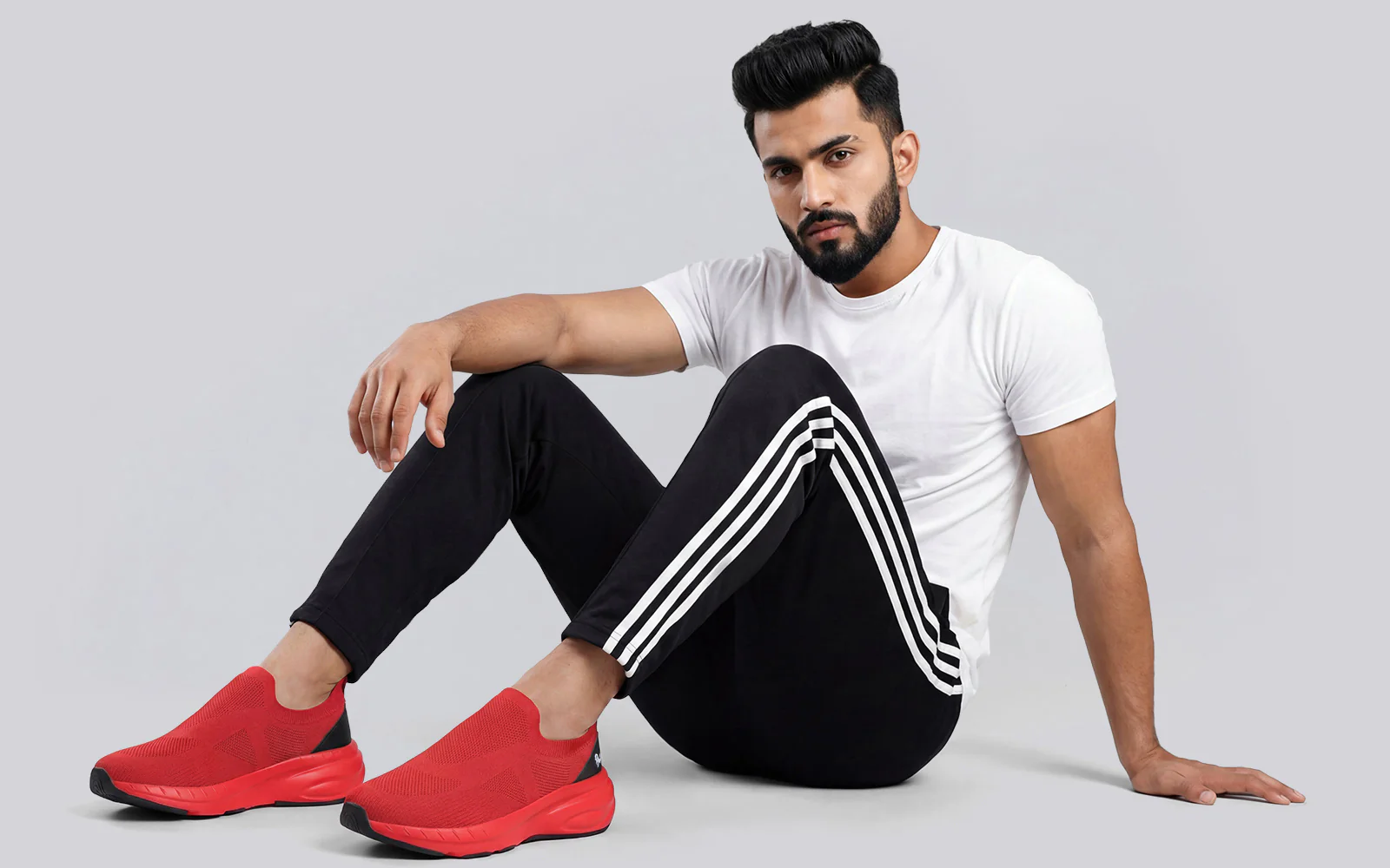 Begin Walk All Day For Men : Red Black - Image 7