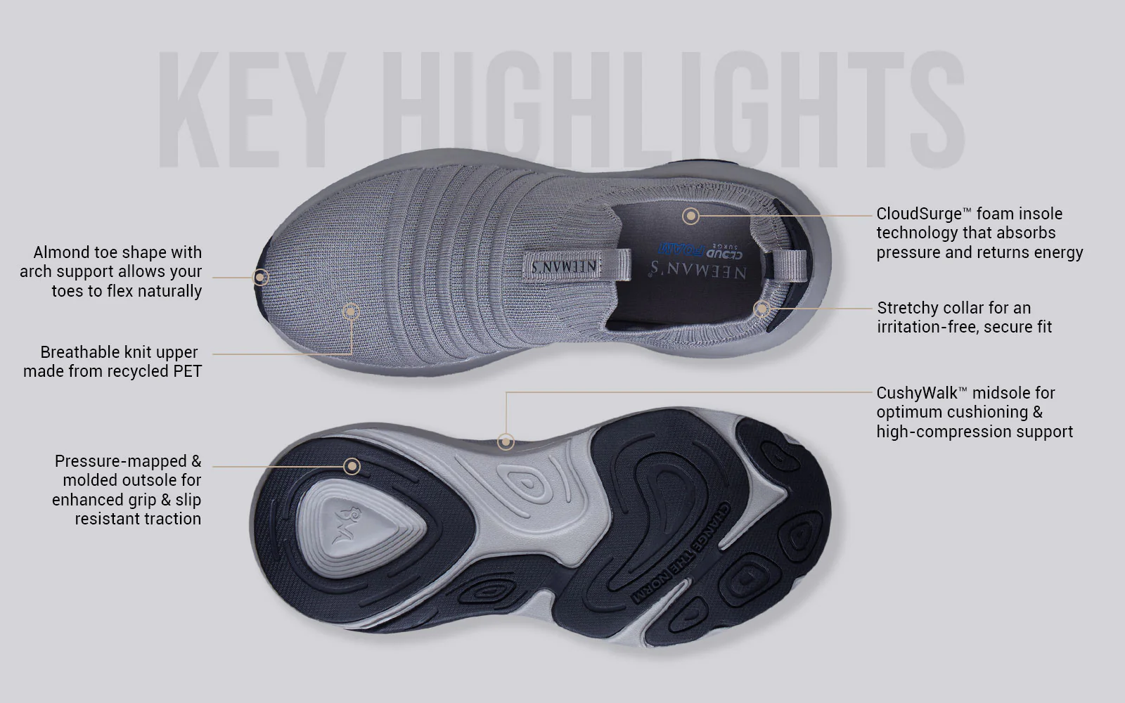 Begin Walk Breeze : Grey - Image 4