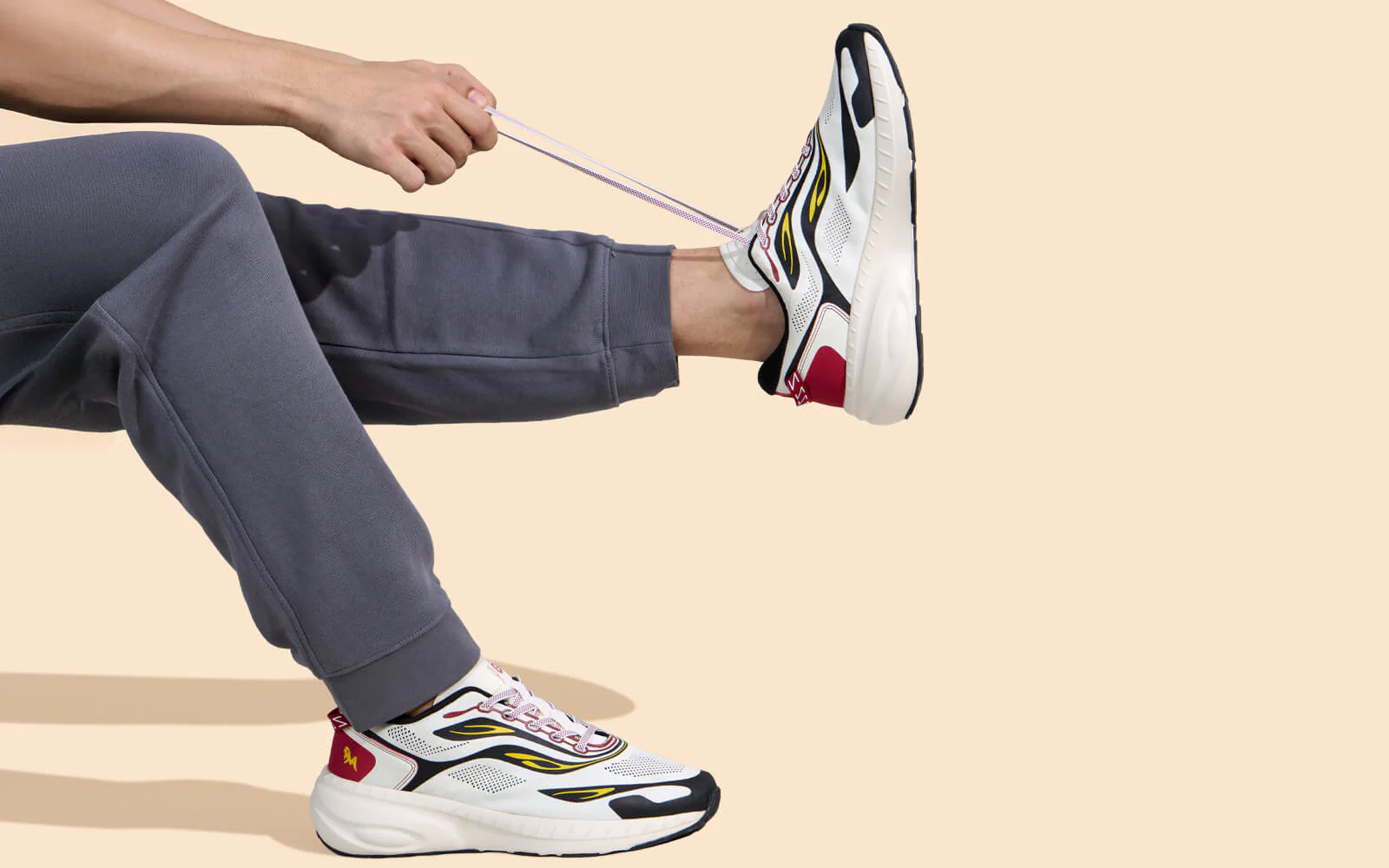 Begin Walk Flames For Men : Ivory - Image 9