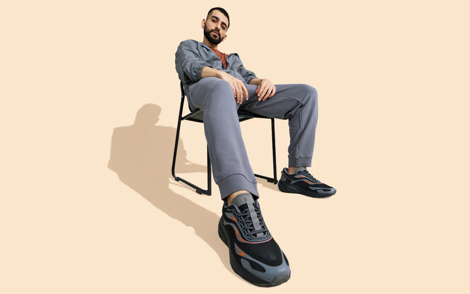 Begin Walk Flames For Men : Black - Image 11