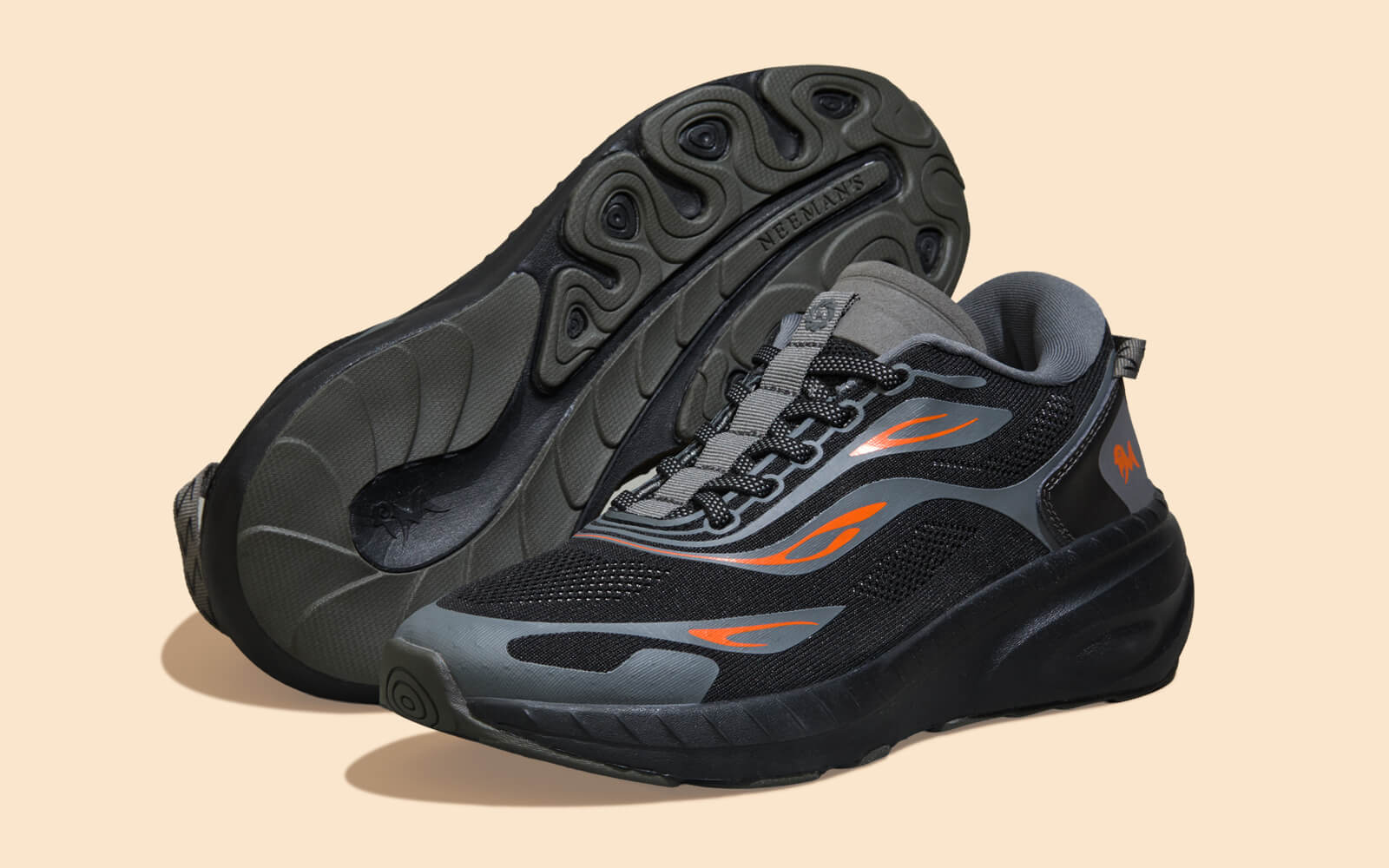 Begin Walk Flames For Men : Black - Image 8