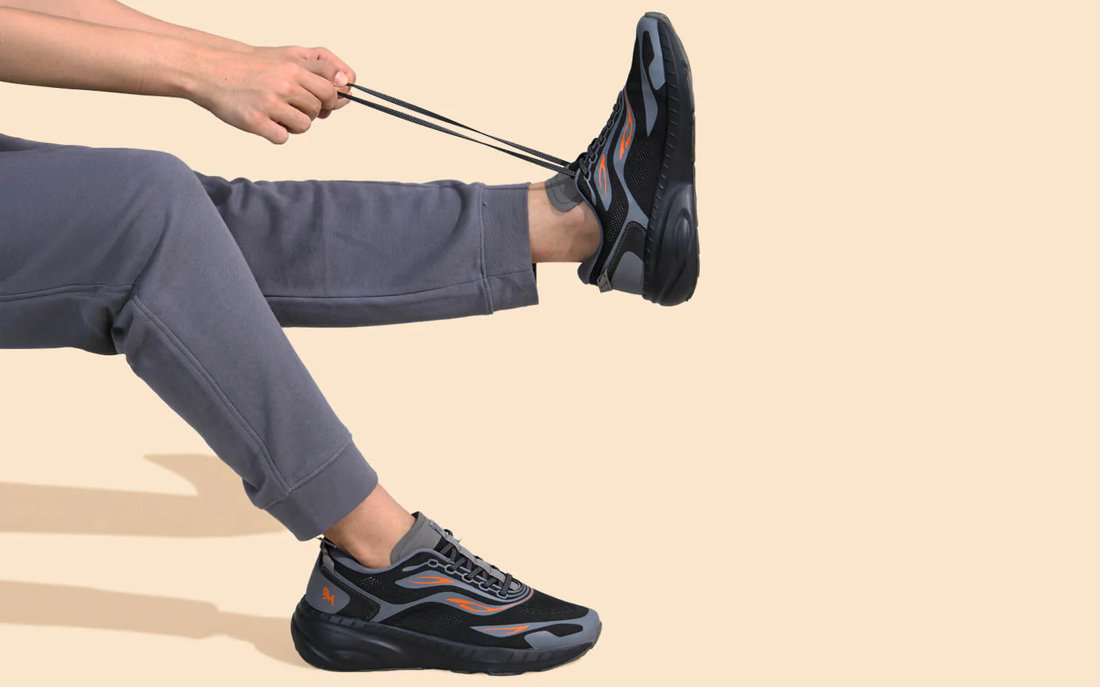 Begin Walk Flames For Men : Black - Image 9