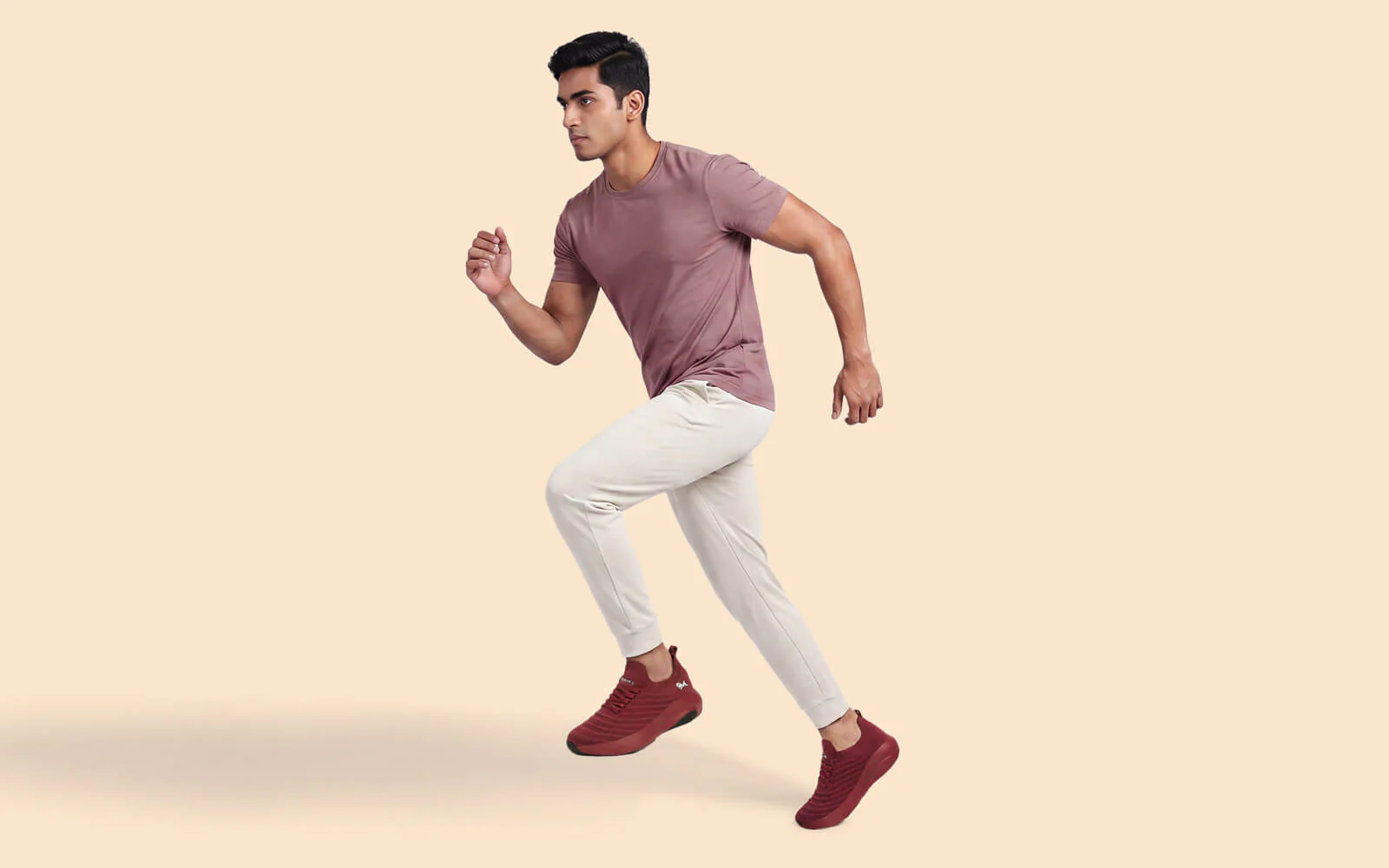 Begin Walk Glide For Men : Maroon - Image 6