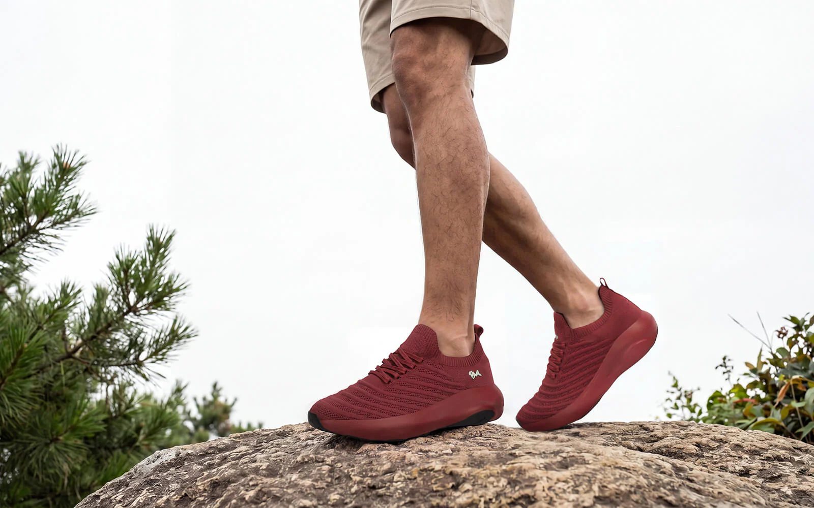 Begin Walk Glide For Men : Maroon - Image 9