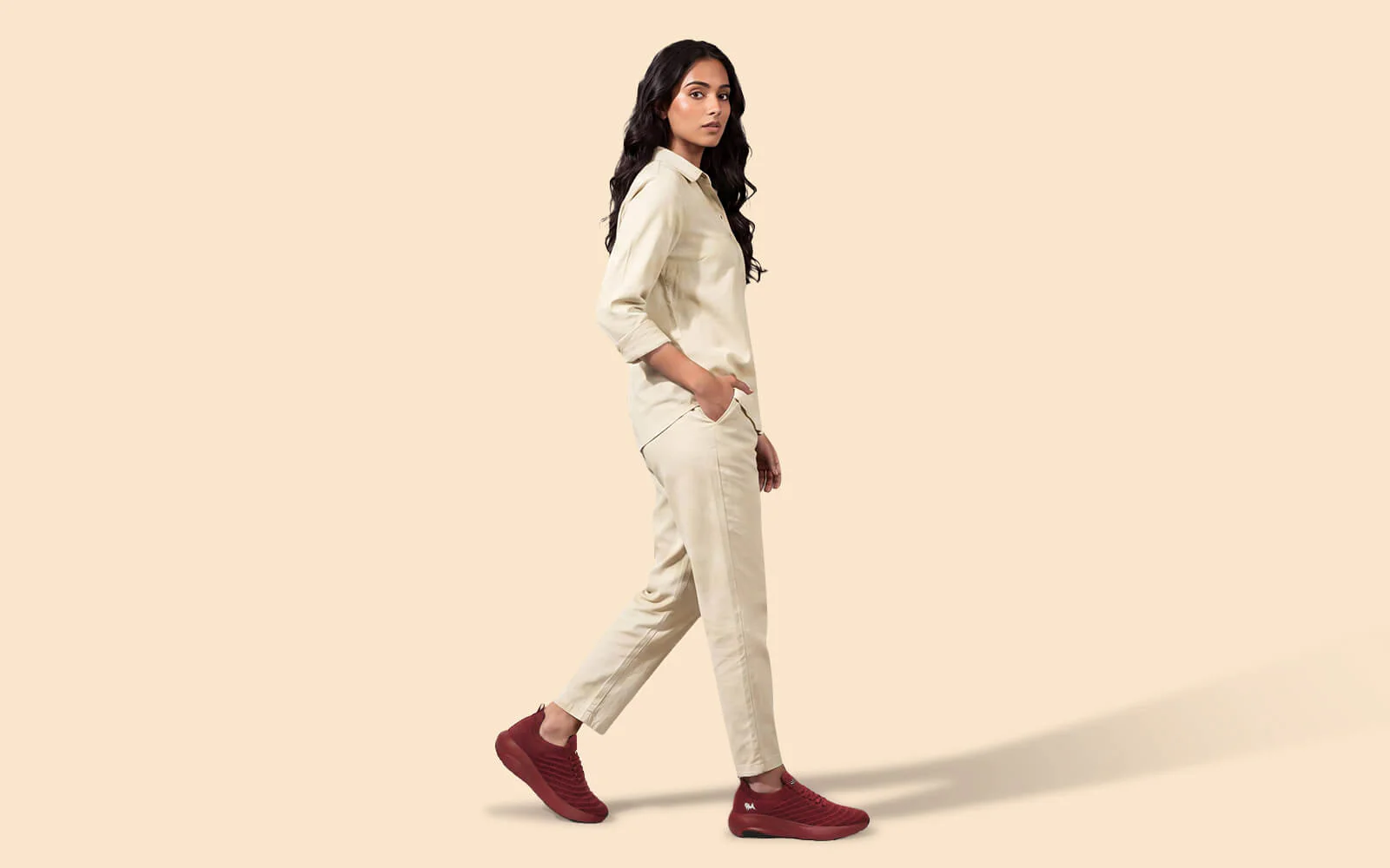 Begin Walk Glide For Women : Maroon - Image 6