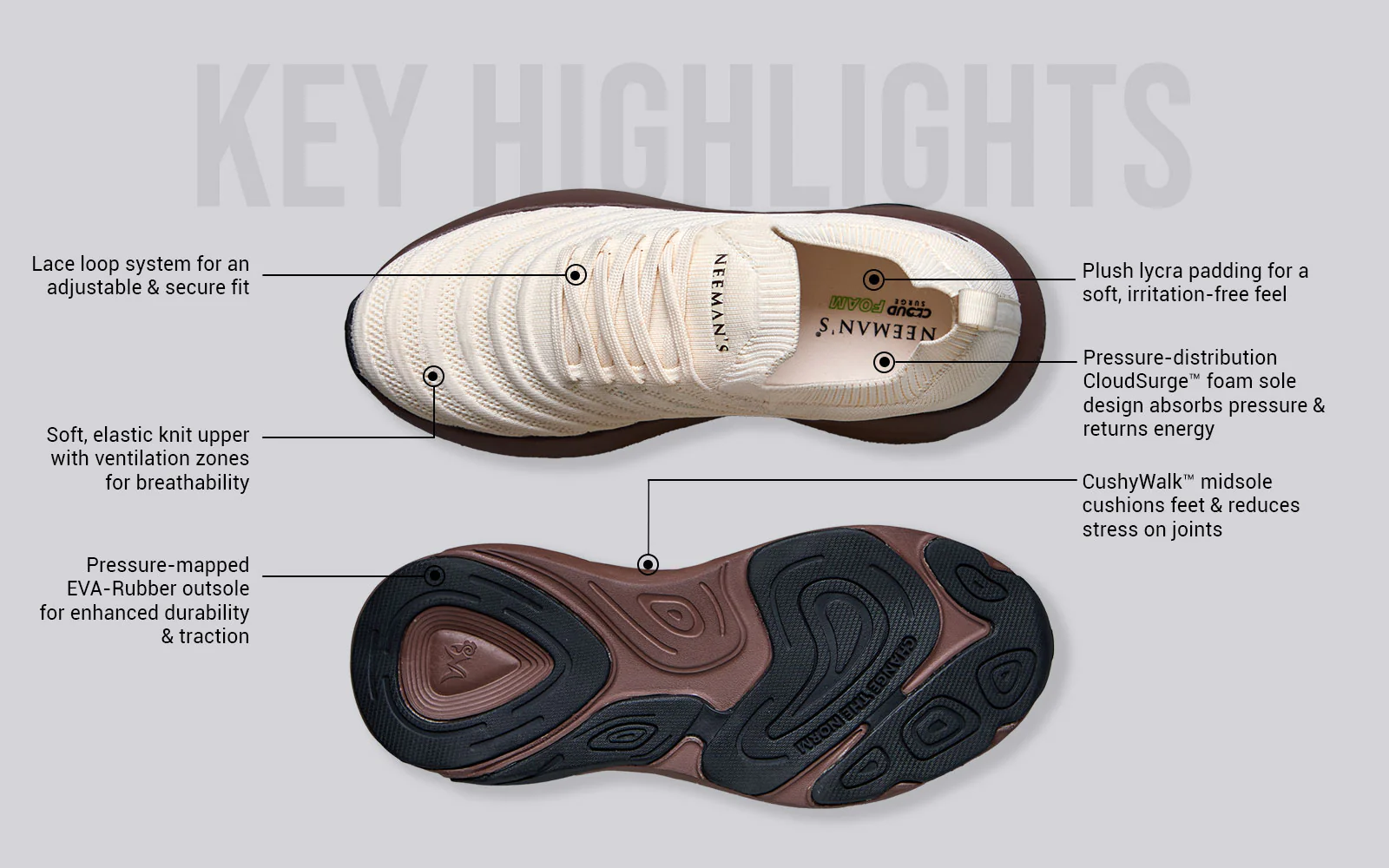Begin Walk Glide : Ivory Brown - Image 5