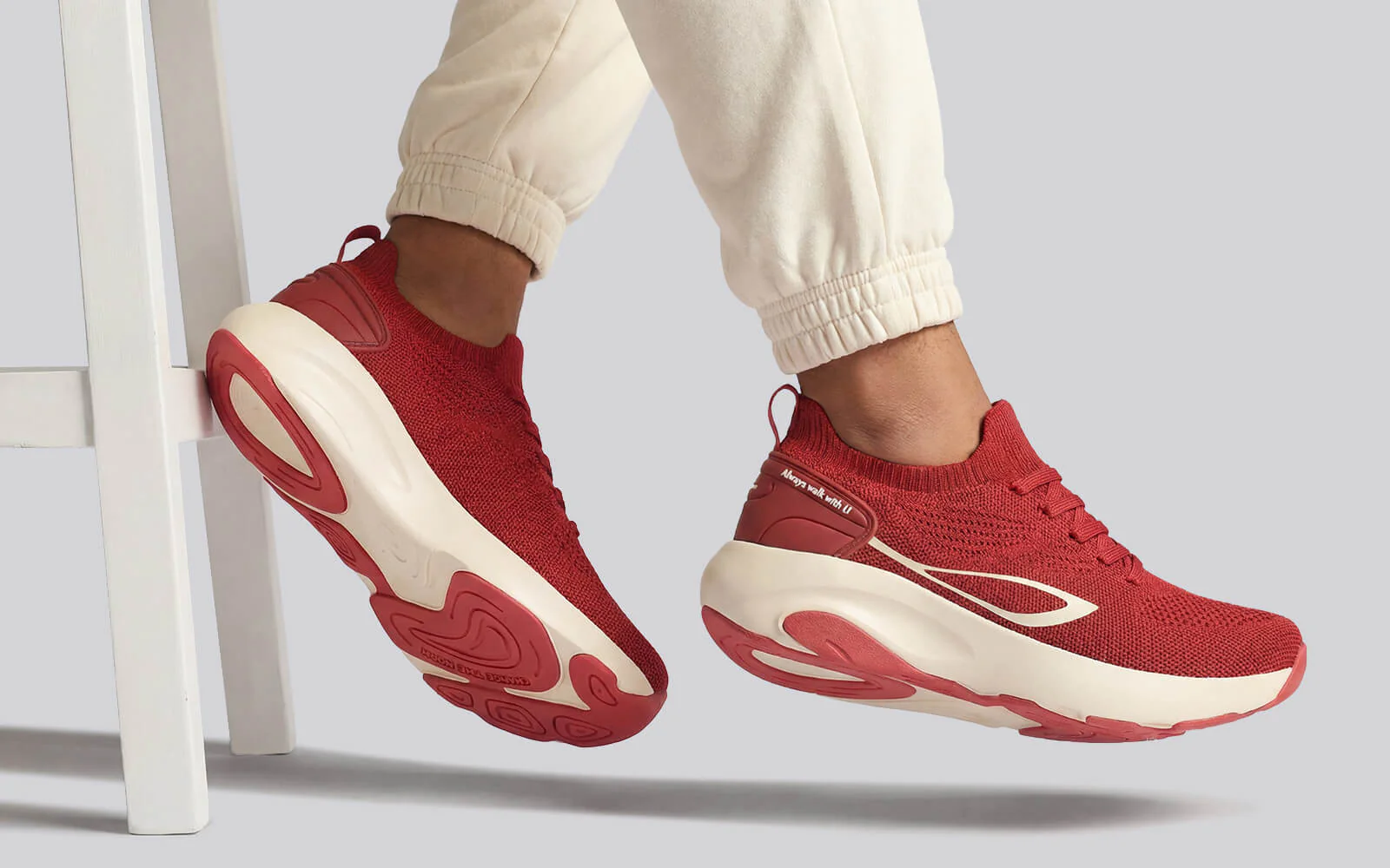 Begin Walk Lite For Men : Red - Image 8