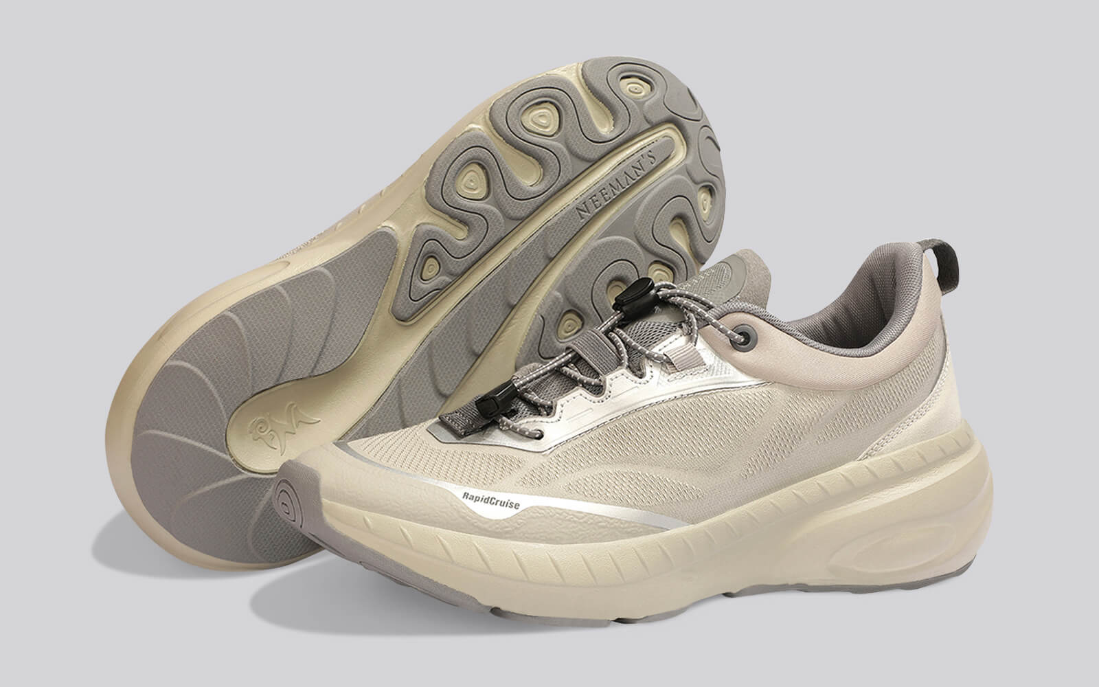 Begin Walk Plush For Men : Grey - Image 3
