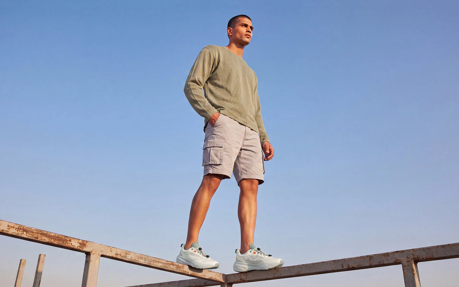 Begin Walk Plush For Men : Ivory - Image 8