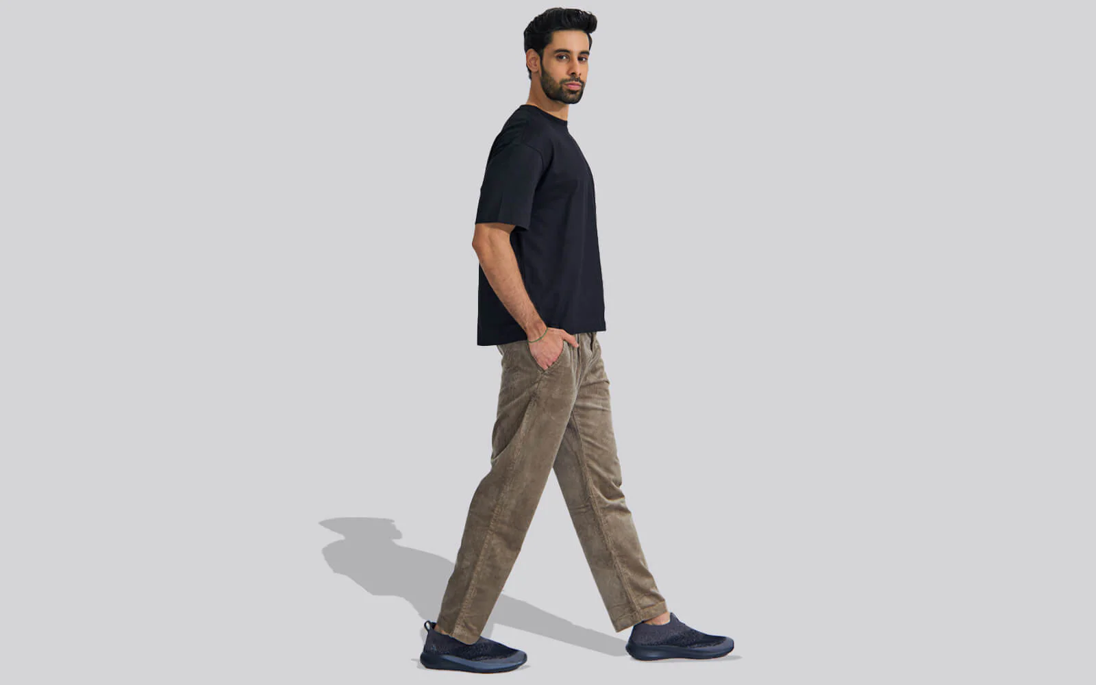 Blend Knit Slip Ons : Black-Grey - Image 11