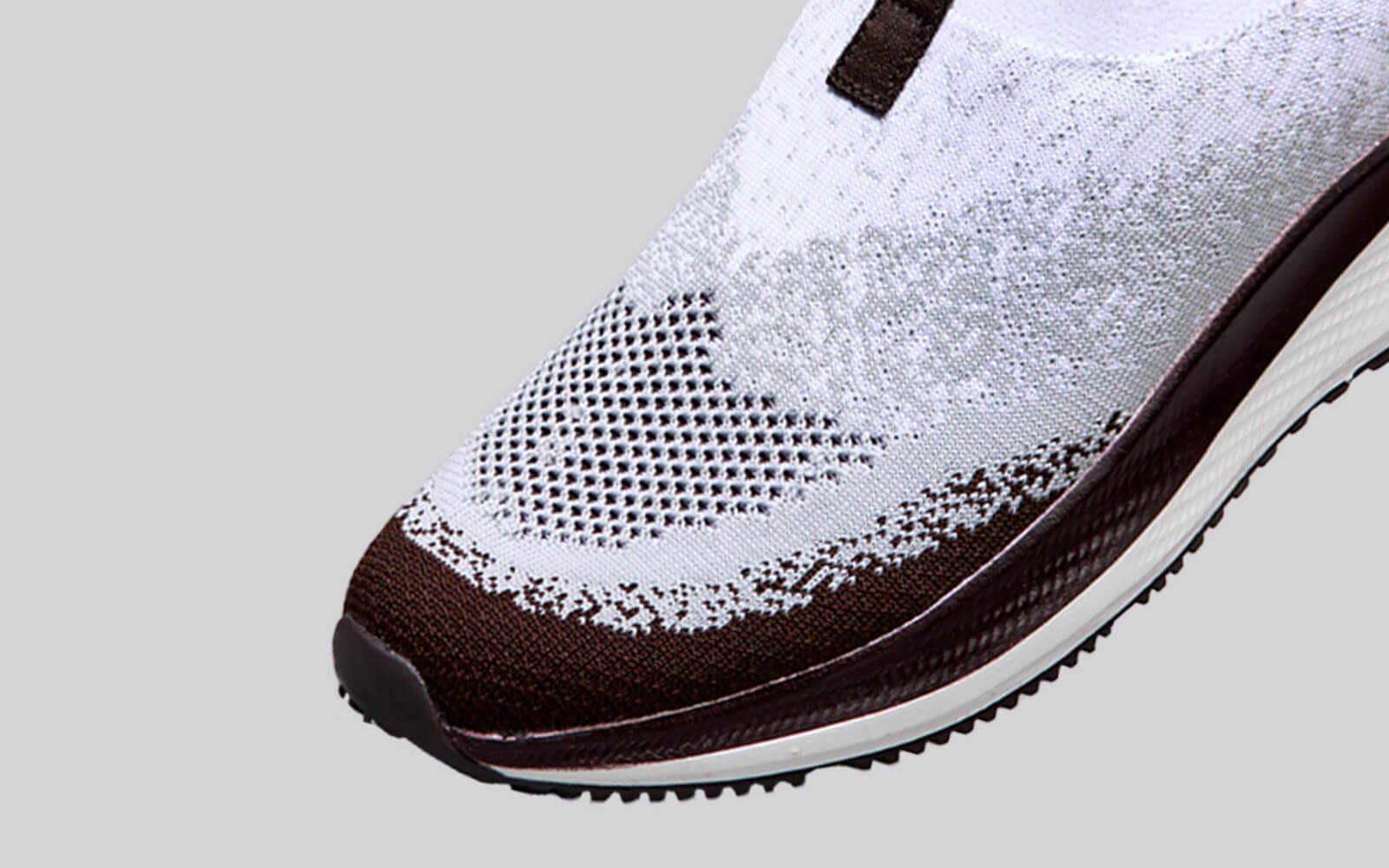 Blend Knit Slip Ons : Ivory-Brown - Image 9