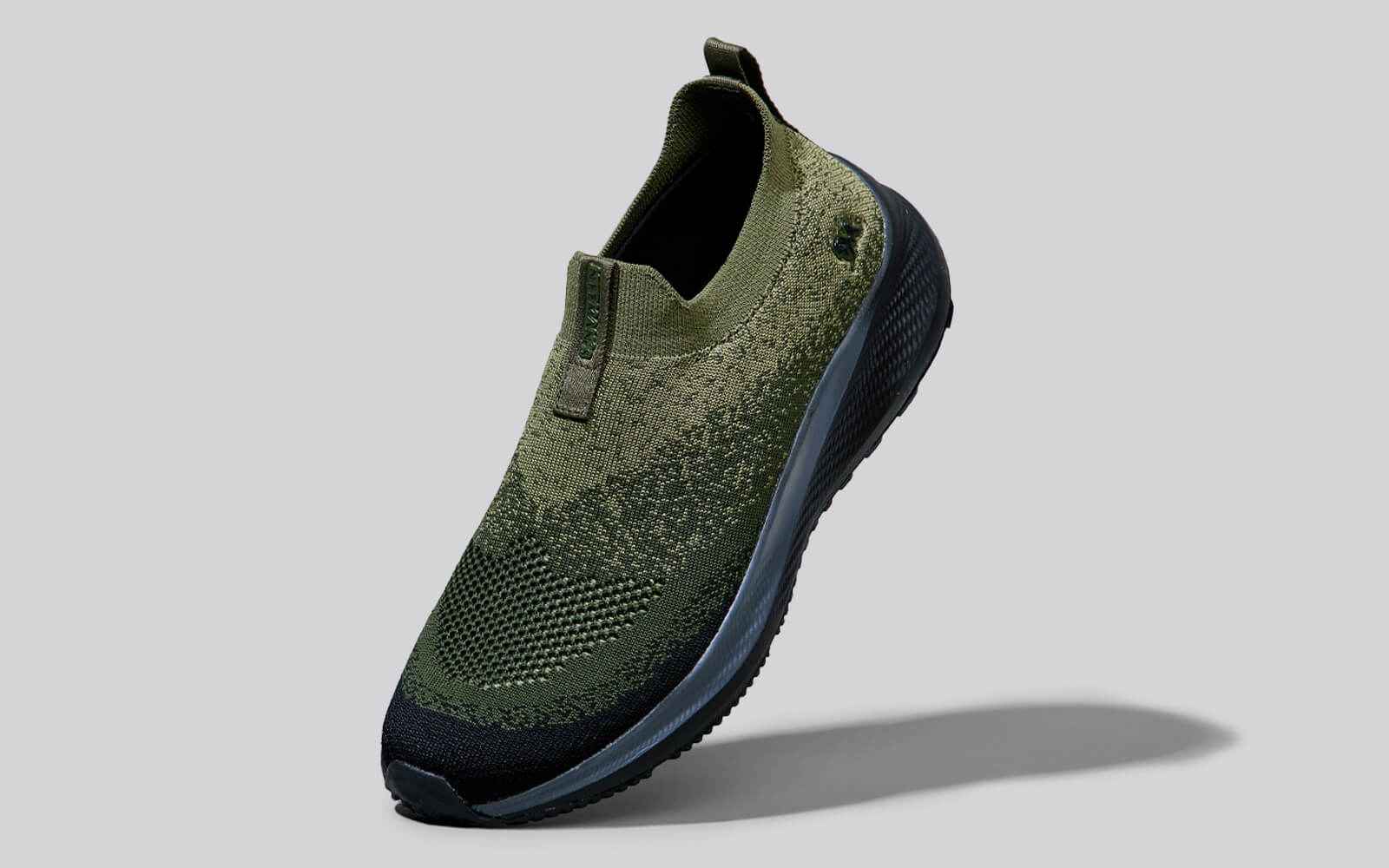 Blend Knit Slip Ons : Olive-Black - Image 8