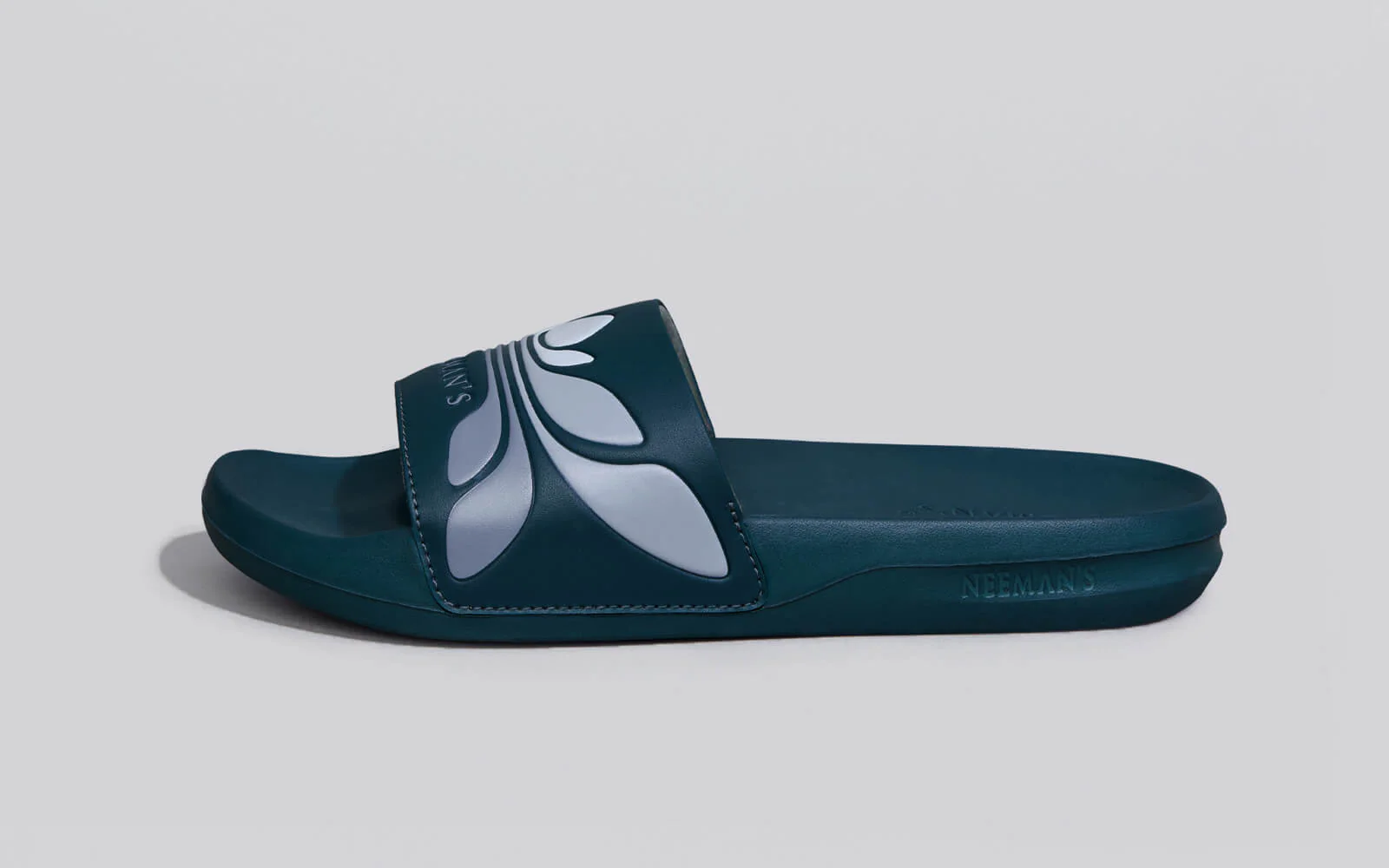 Breather Slides (Men Exclusive) : Teal-Grey - Image 2