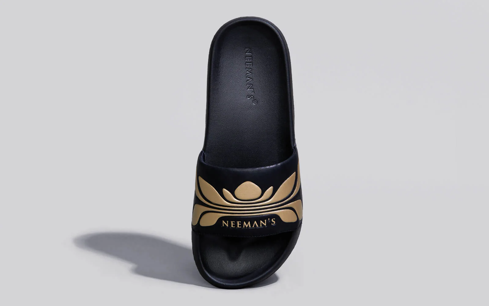 Breather Slides (Women Exclusive) : Black-Gold - Image 4