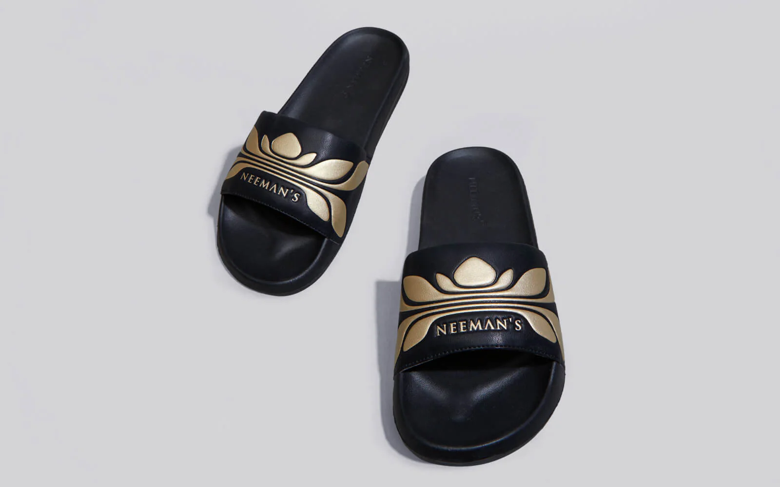 Breather Slides (Women Exclusive) : Black-Gold - Image 5