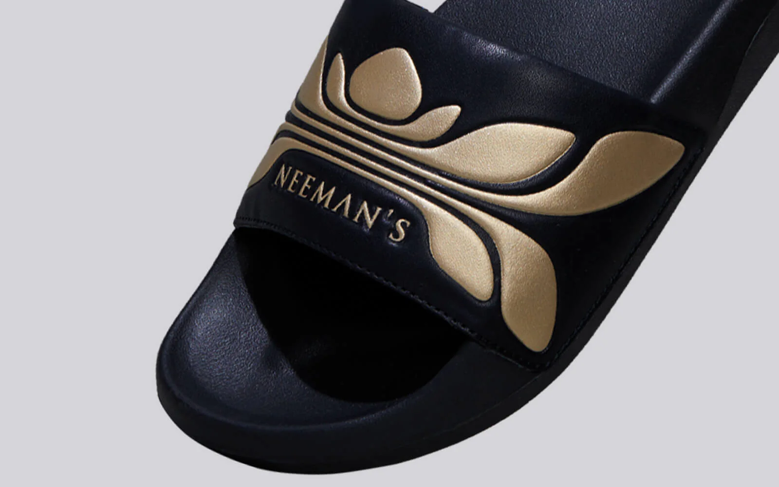 Breather Slides (Women Exclusive) : Black-Gold - Image 6