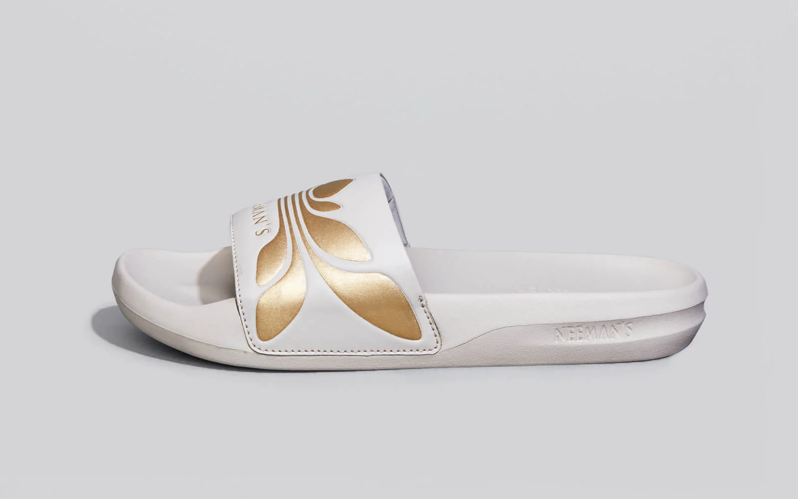 Breather Slides (Women Exclusive) : Grey-Gold - Image 2