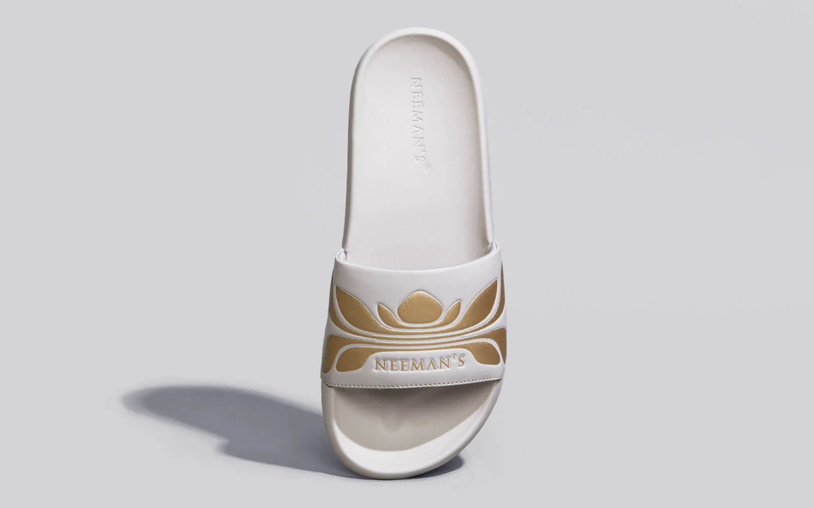 Breather Slides (Women Exclusive) : Grey-Gold - Image 3