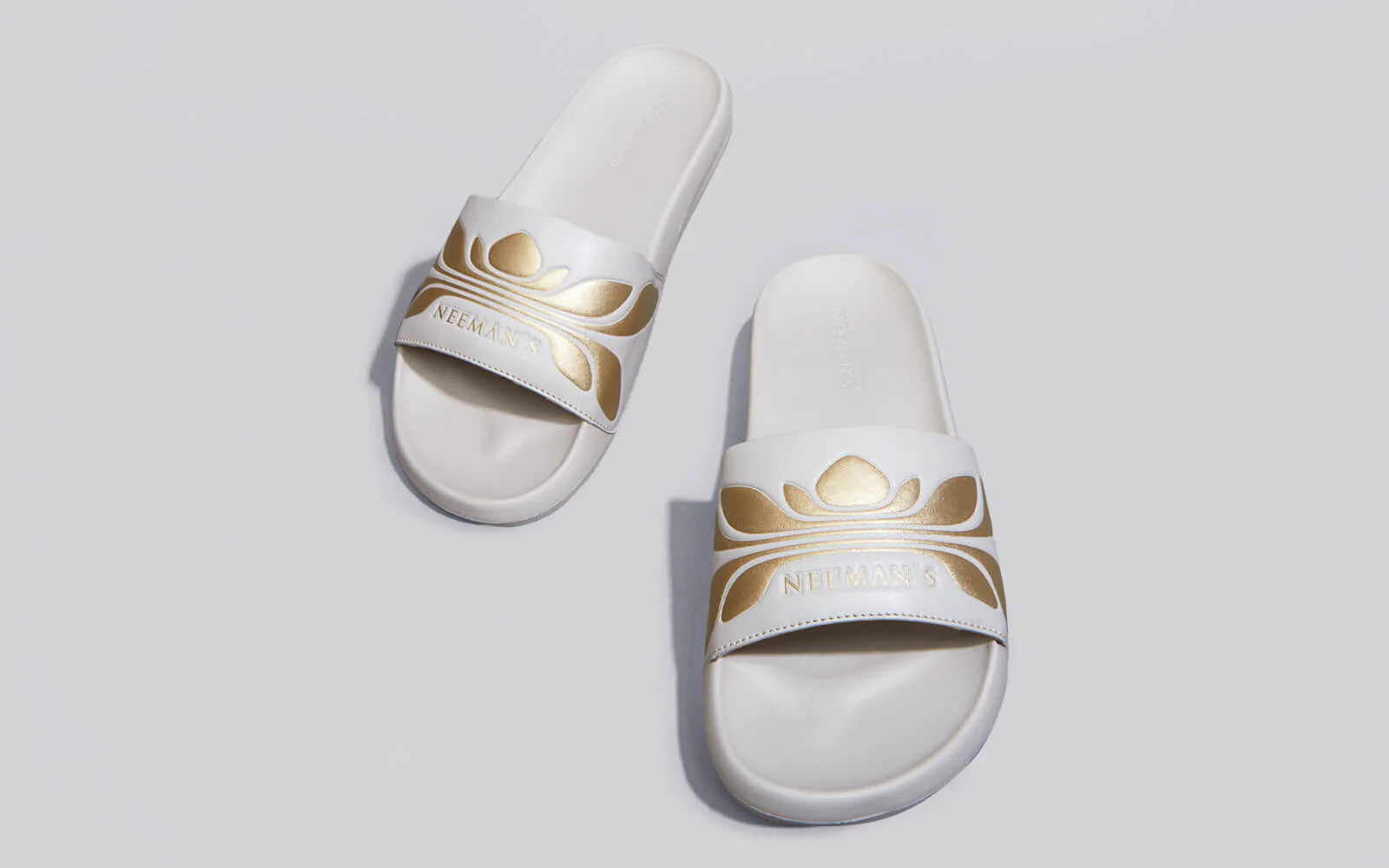 Breather Slides (Women Exclusive) : Grey-Gold - Image 6