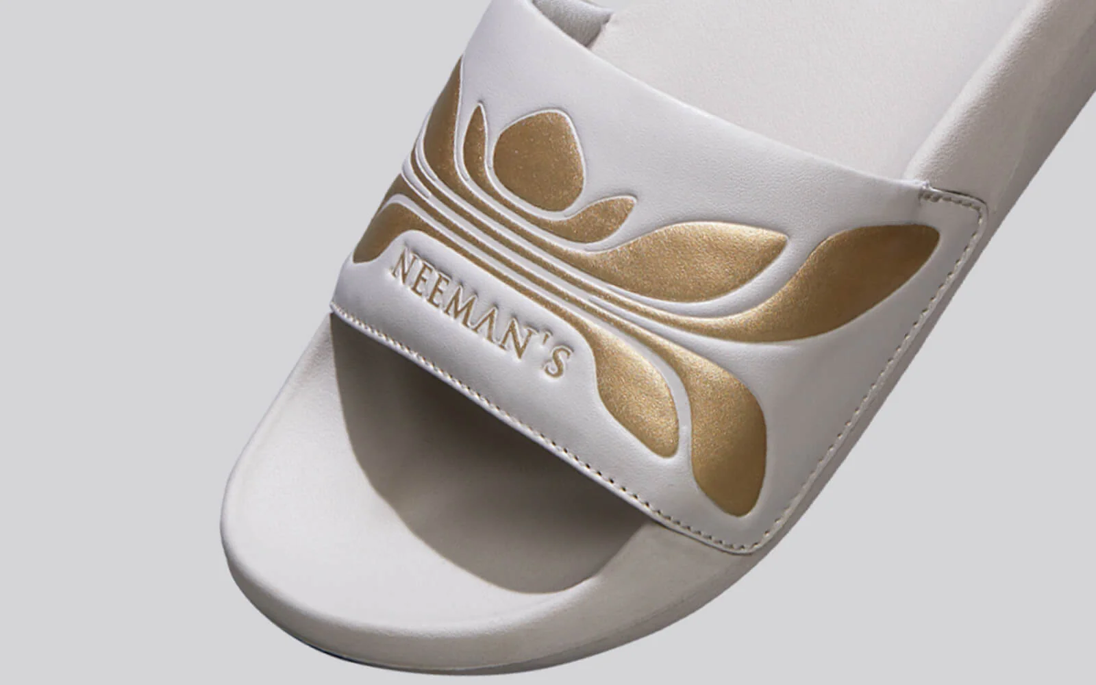 Breather Slides (Women Exclusive) : Grey-Gold - Image 7