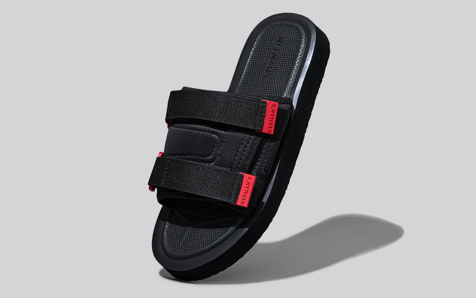 Breezy Fluff Sandals : Black - Image 2