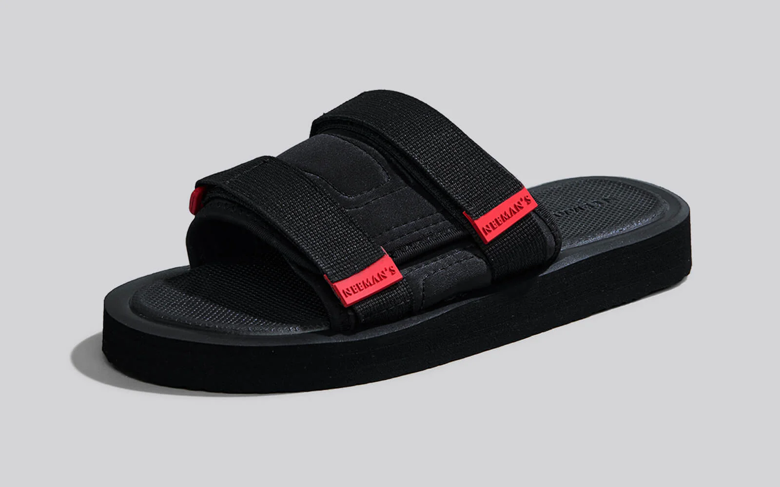 Breezy Fluff Sandals : Black - Image 5