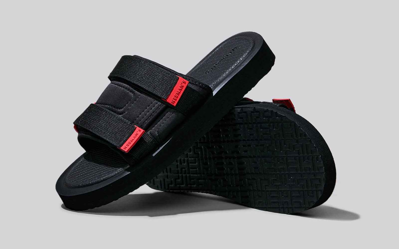 Breezy Fluff Sandals : Black - Image 6