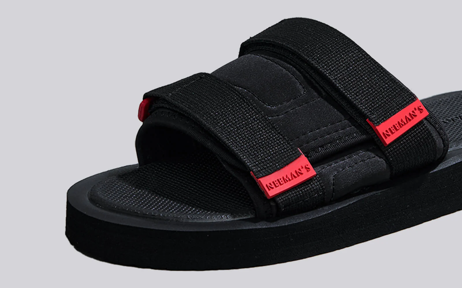 Breezy Fluff Sandals : Black - Image 7