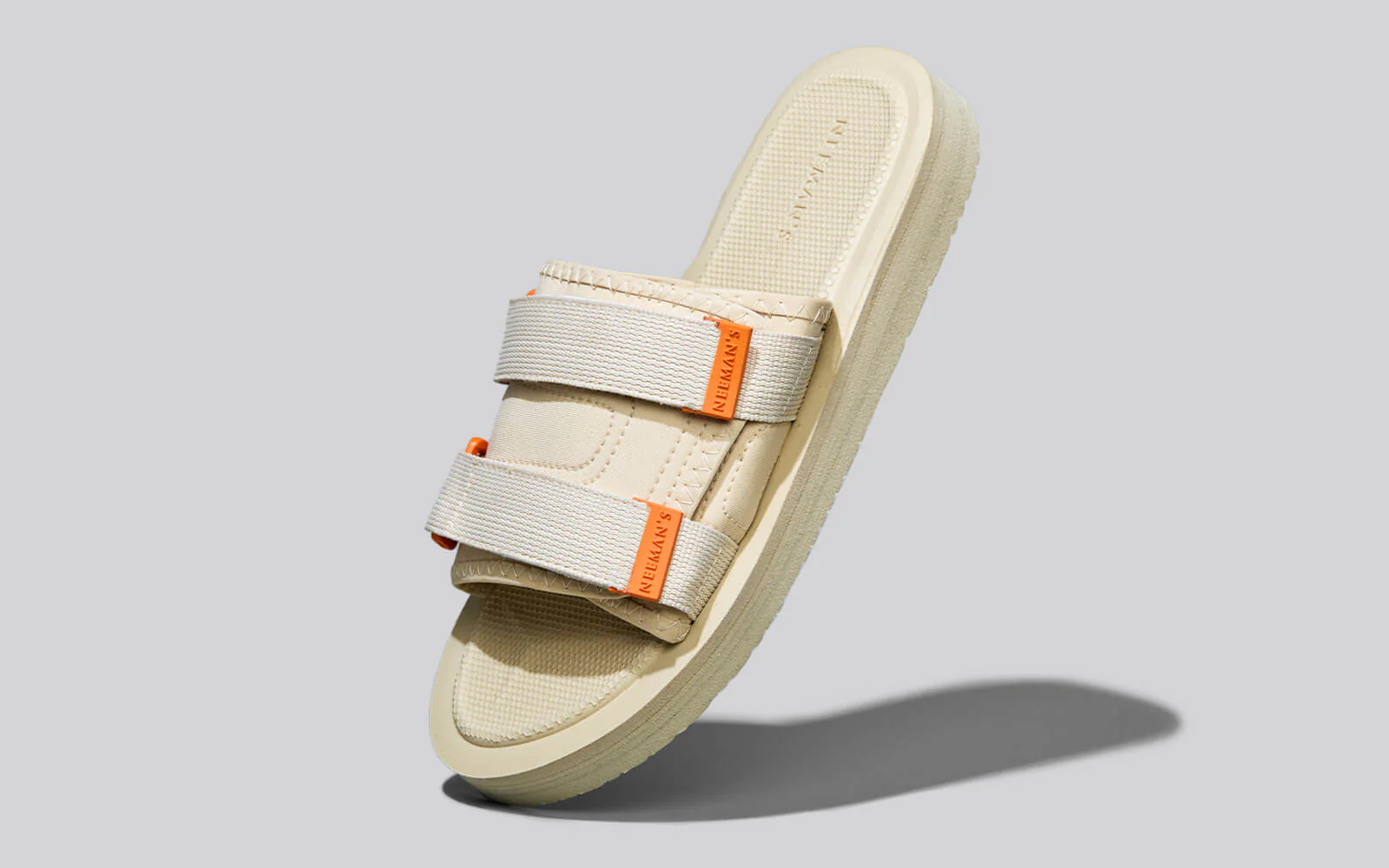 Breezy Fluff Sandals : Beige - Image 2