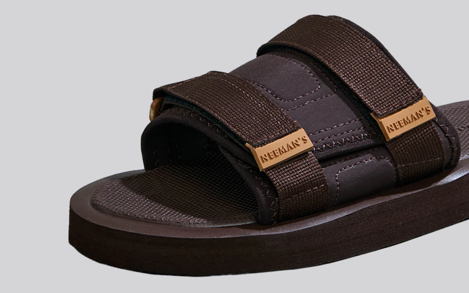 Breezy Fluff Sandals : Brown - Image 2