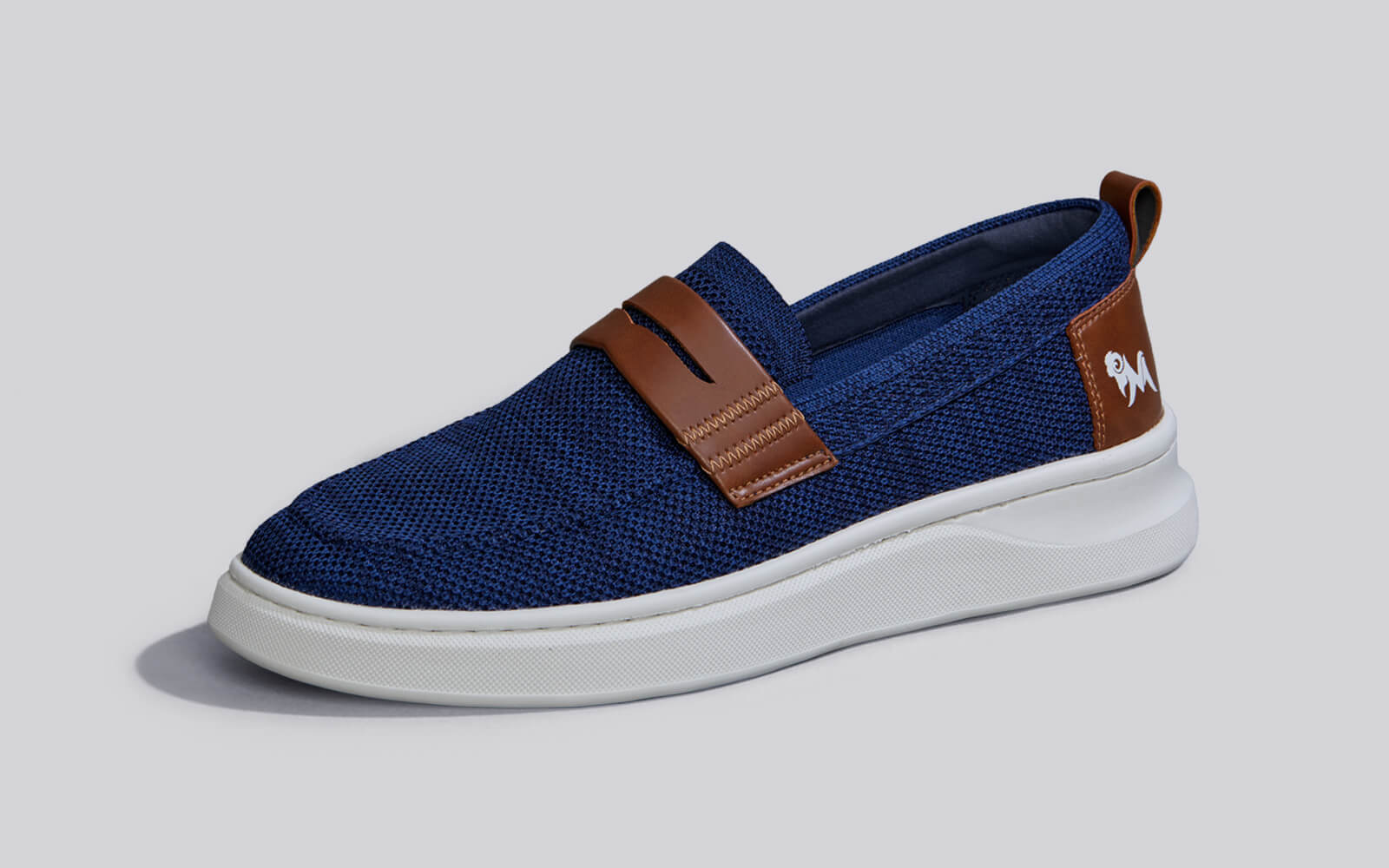 Brunch Loafers : Navy/Tan - Image 3