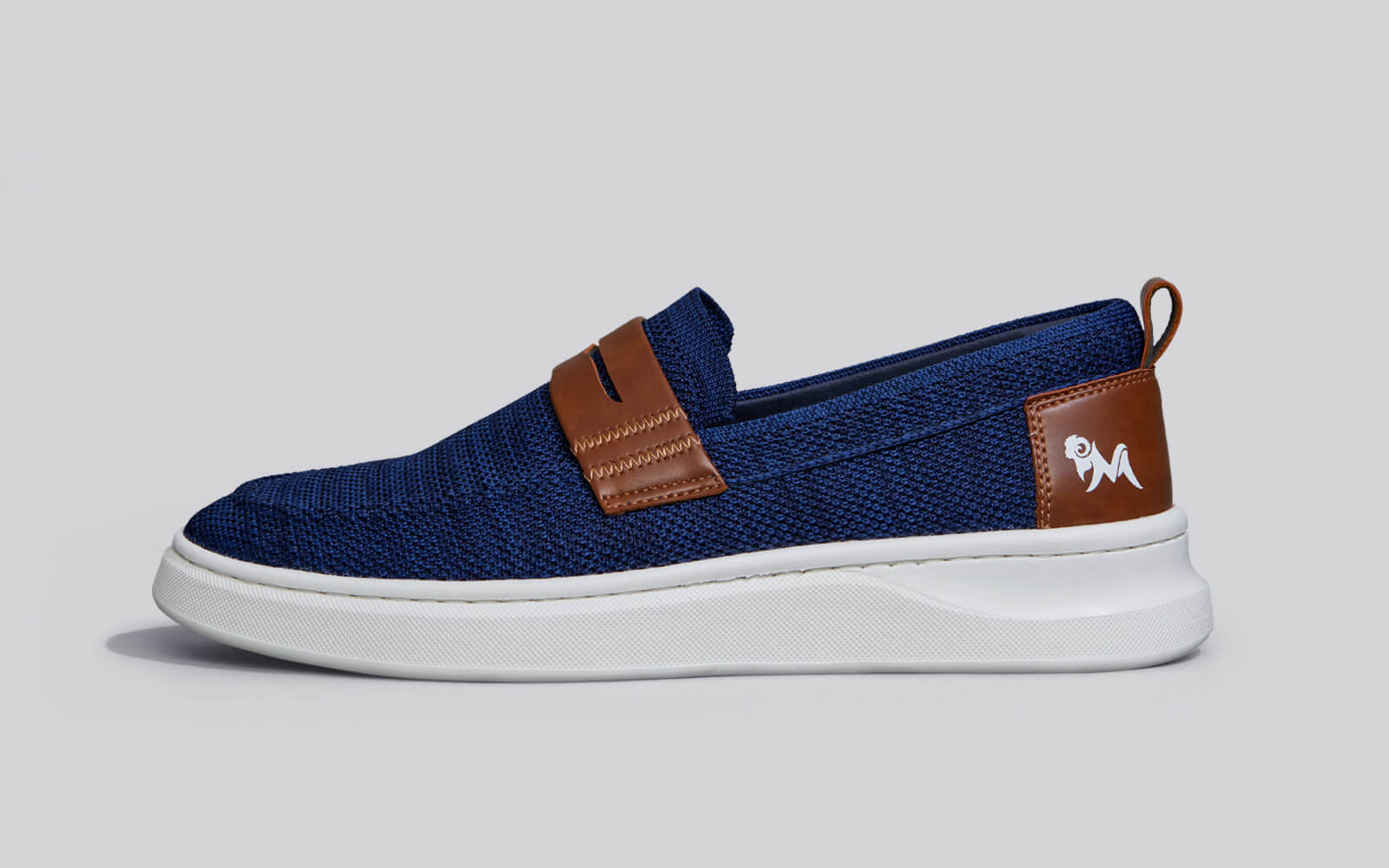 Brunch Loafers : Navy/Tan - Image 6