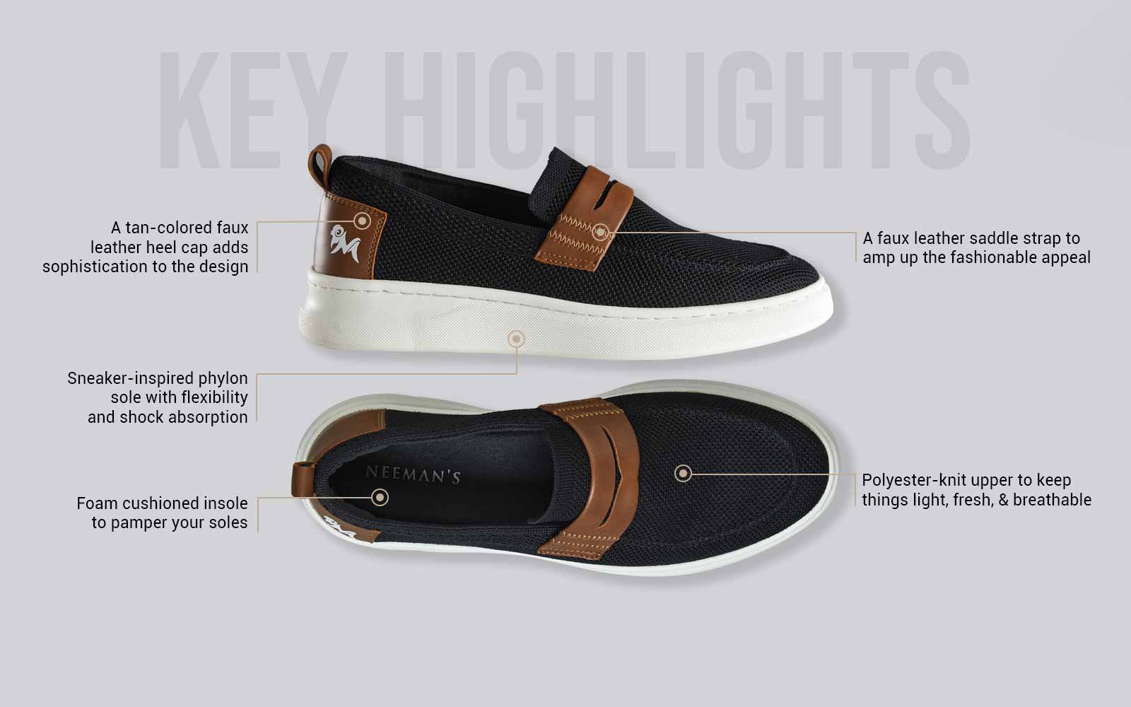 Brunch Loafers : Black/Tan - Image 4