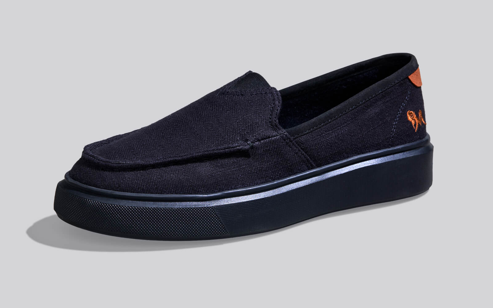 Canvas Coast Slip Ons : Black - Image 5