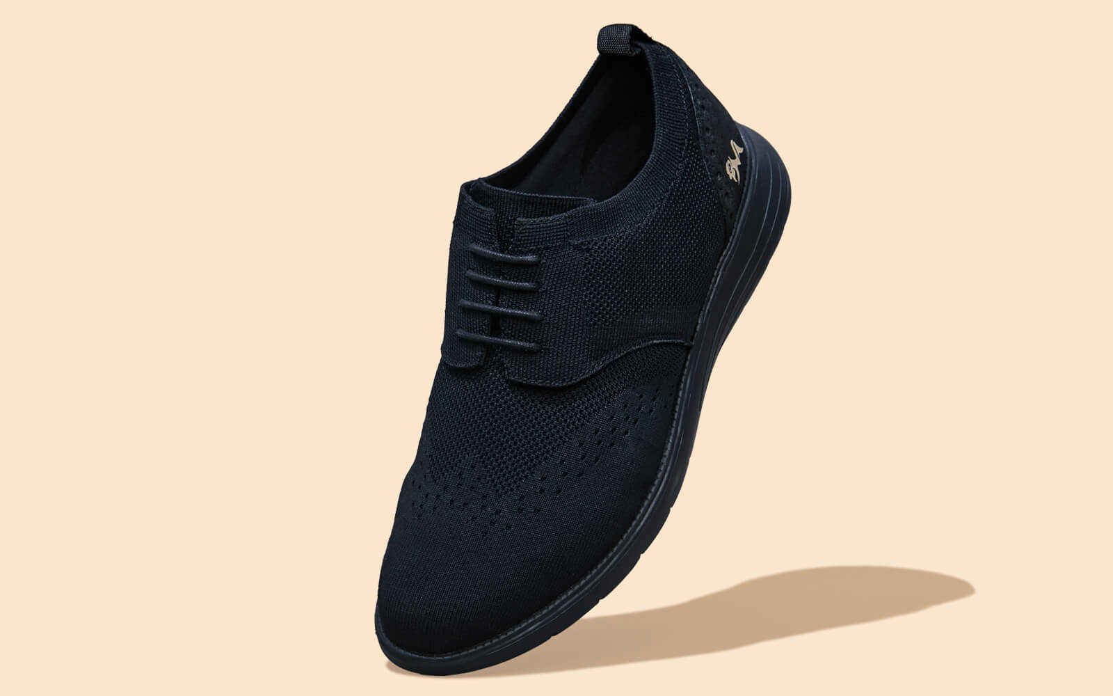 Casual Derby Sneakers : Black - Image 2