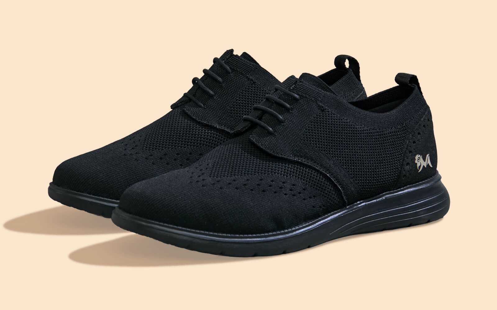 Casual Derby Sneakers : Black - Image 6