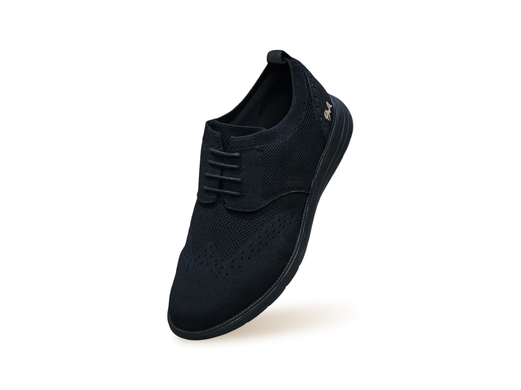 Casual Derby Sneakers : Black - Image 8