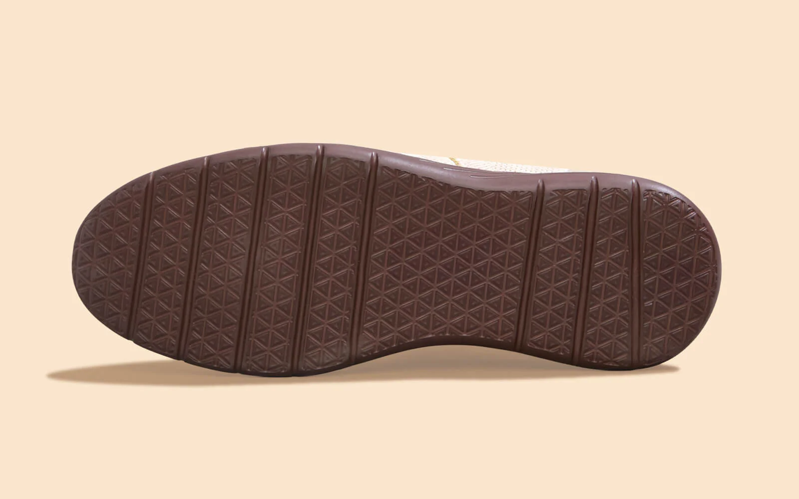 Casual Derby Sneakers : Ivory Brown - Image 5