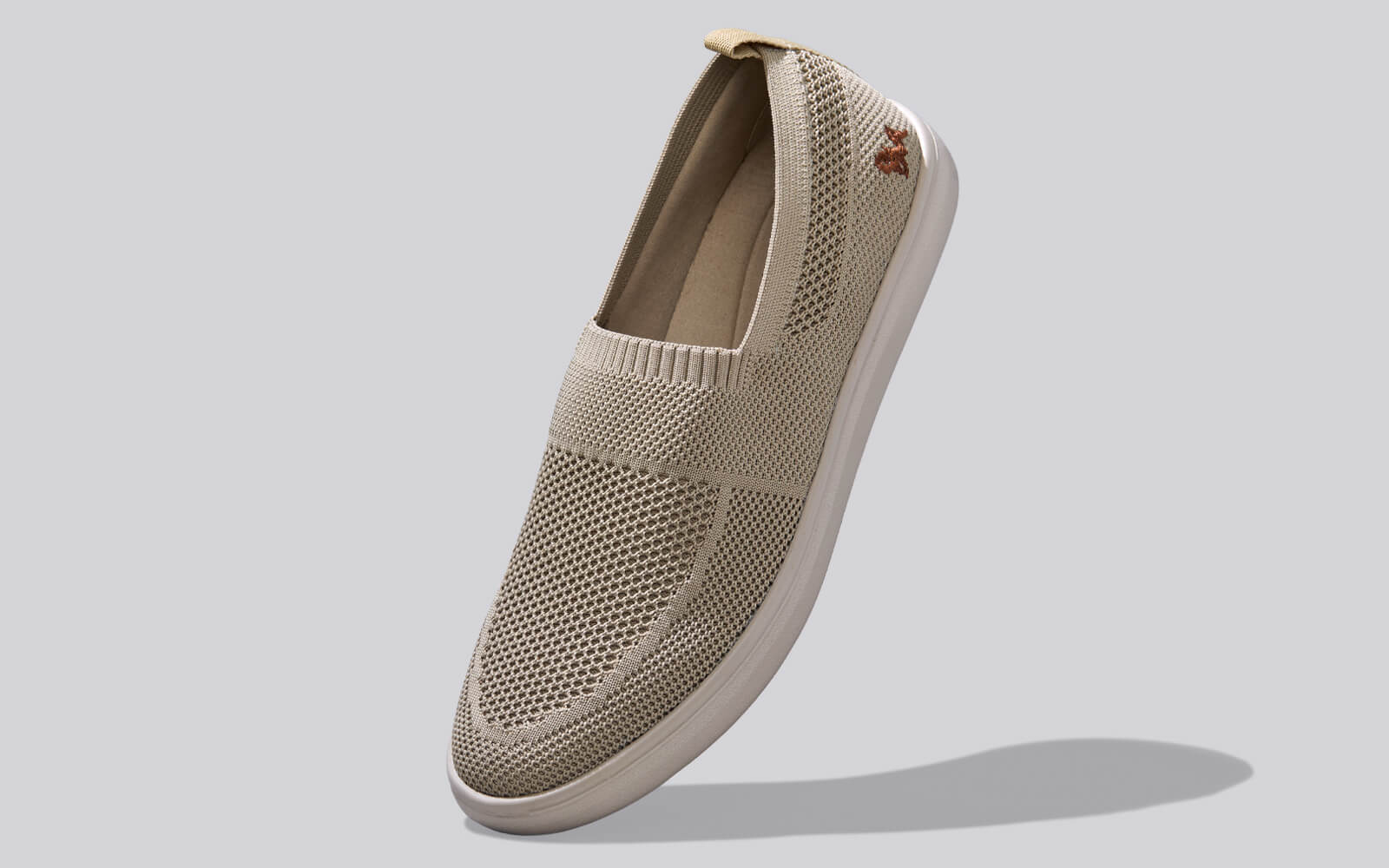 Casual Ease Slip Ons : Taupe - Image 2