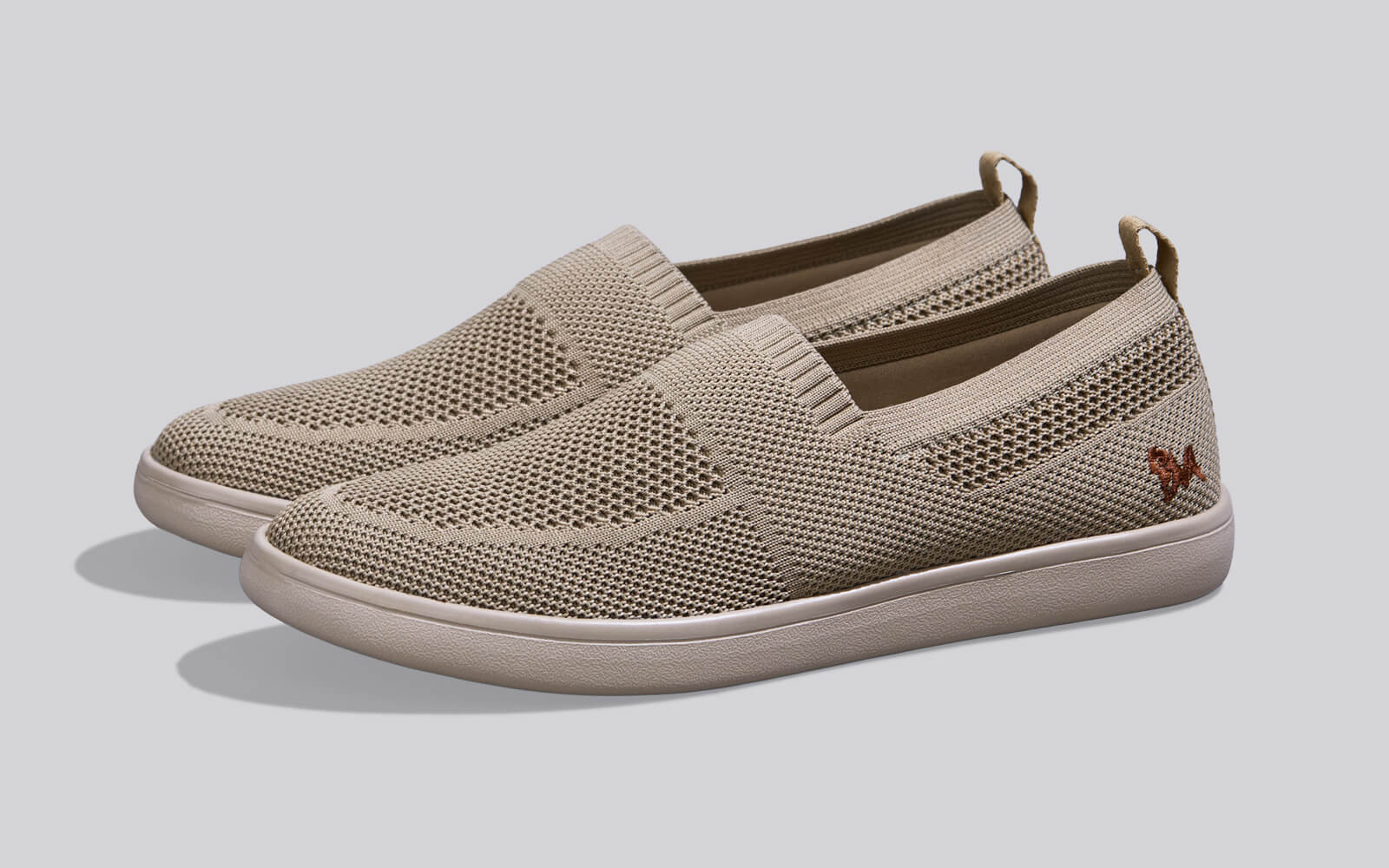 Casual Ease Slip Ons : Taupe - Image 5