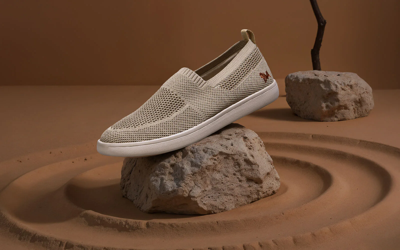 Casual Ease Slip Ons : Taupe - Image 7