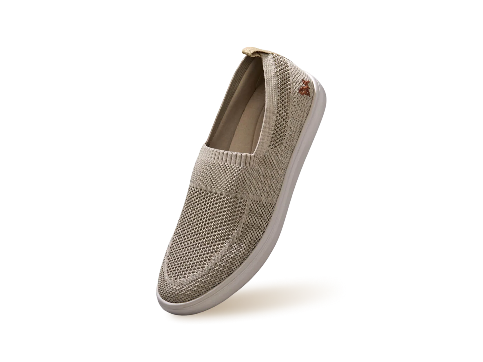 Casual Ease Slip Ons : Taupe - Image 8