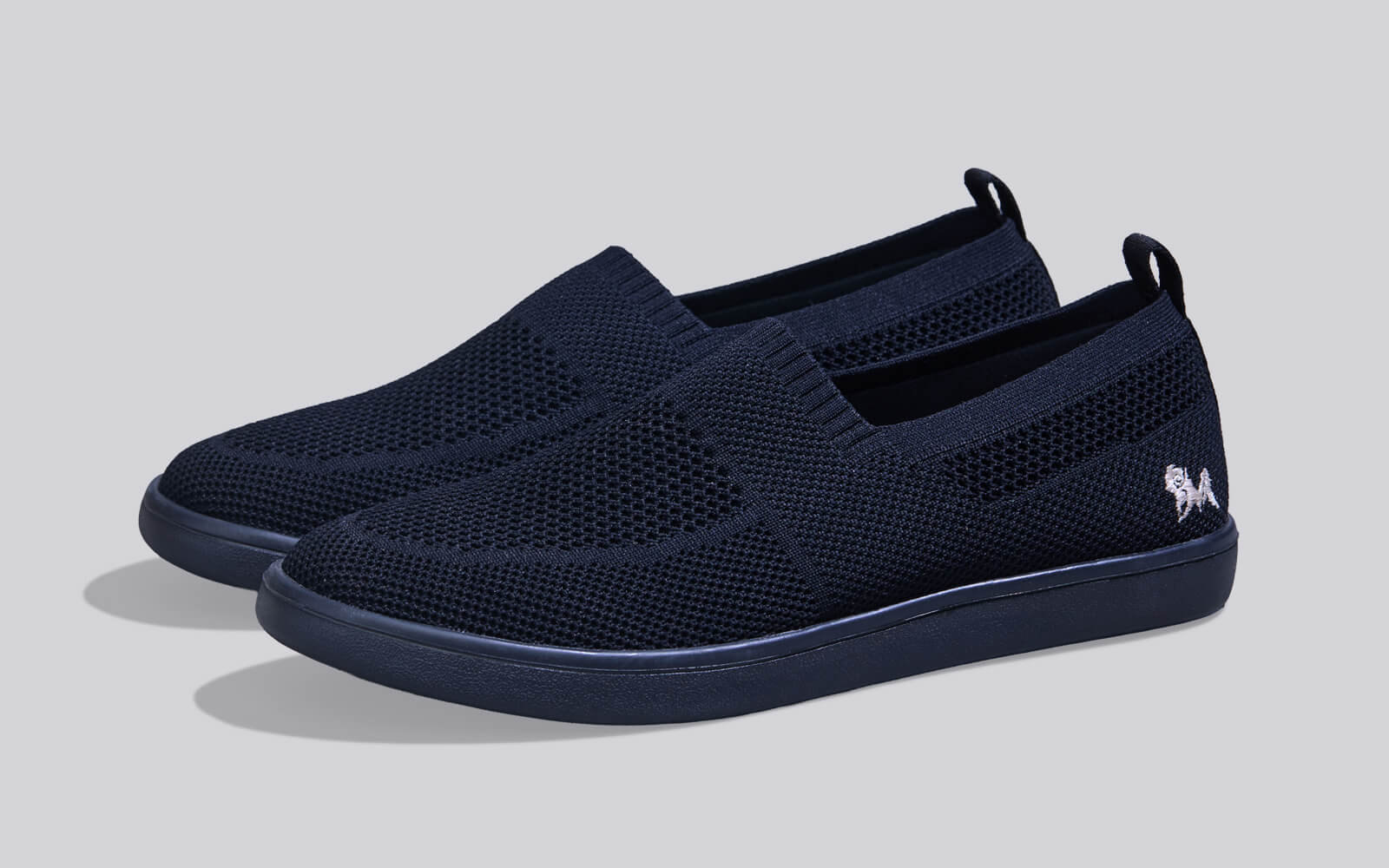 Casual Ease Slip Ons : Black - Image 6
