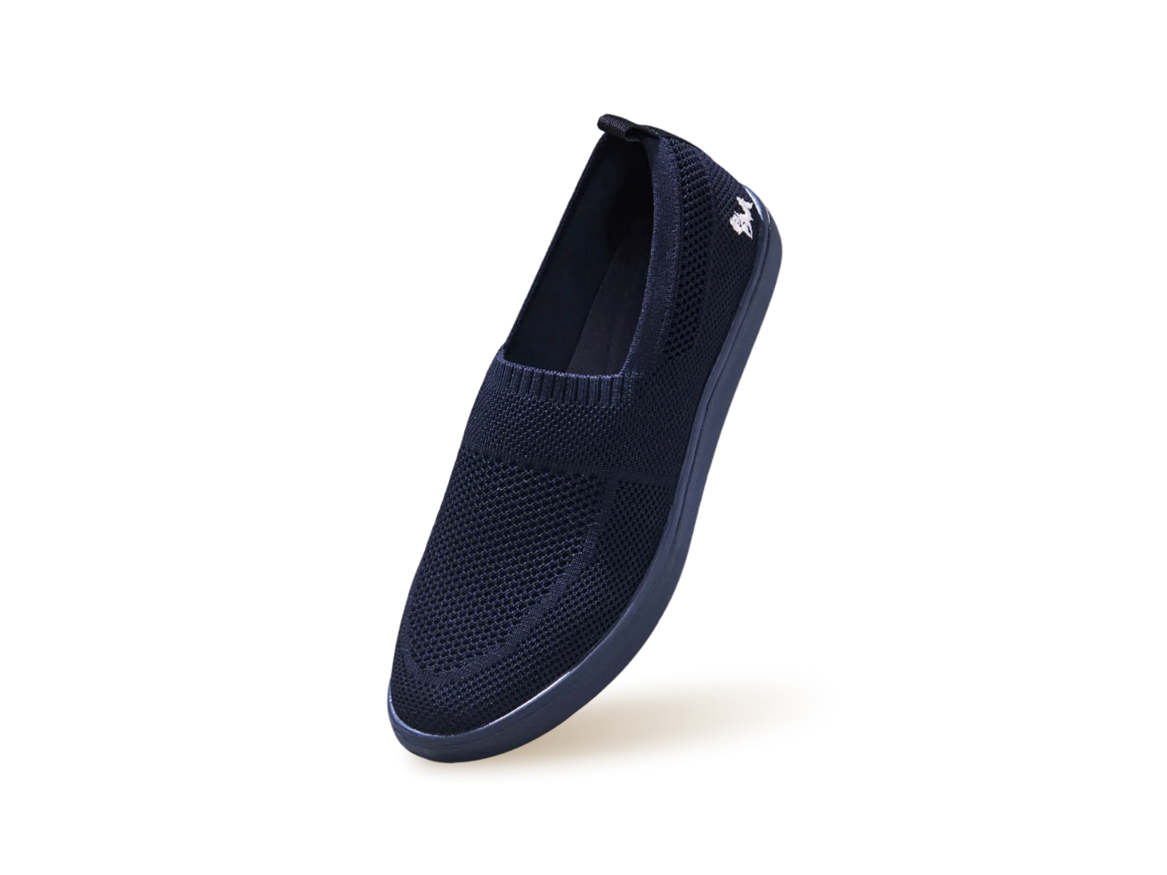 Casual Ease Slip Ons : Black - Image 8