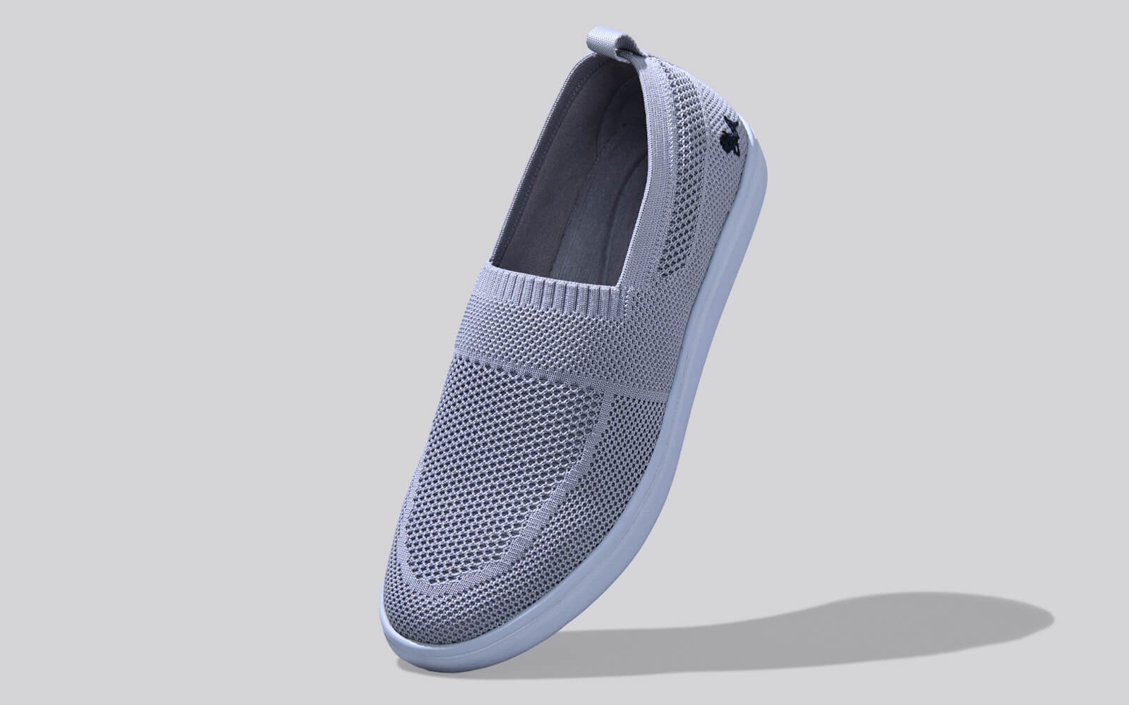 Casual Ease Slip Ons : Grey - Image 2