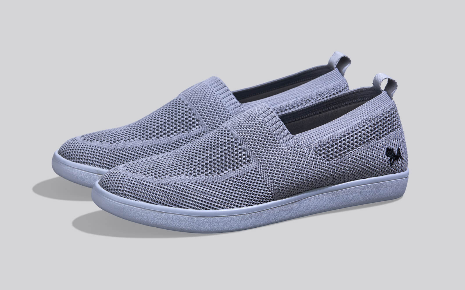 Casual Ease Slip Ons : Grey - Image 6