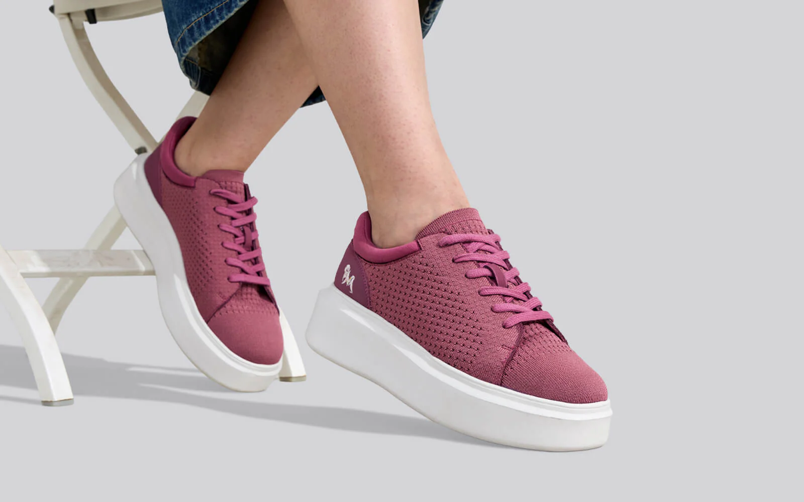 Chunky Lace Ups for Women : Rose - Image 7